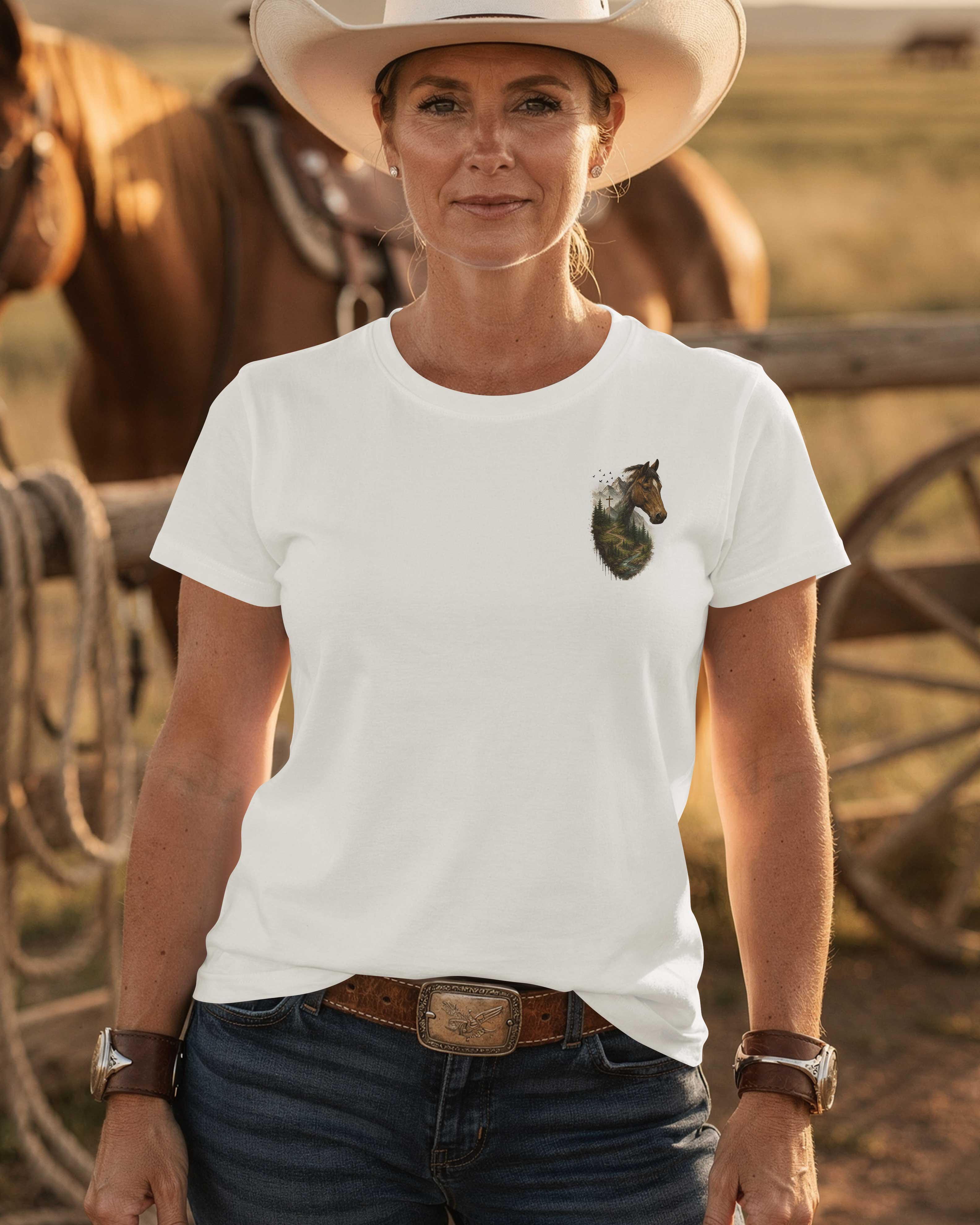 Not All Who Wander Ride Alone I'm Following God's Trail T-Shirt