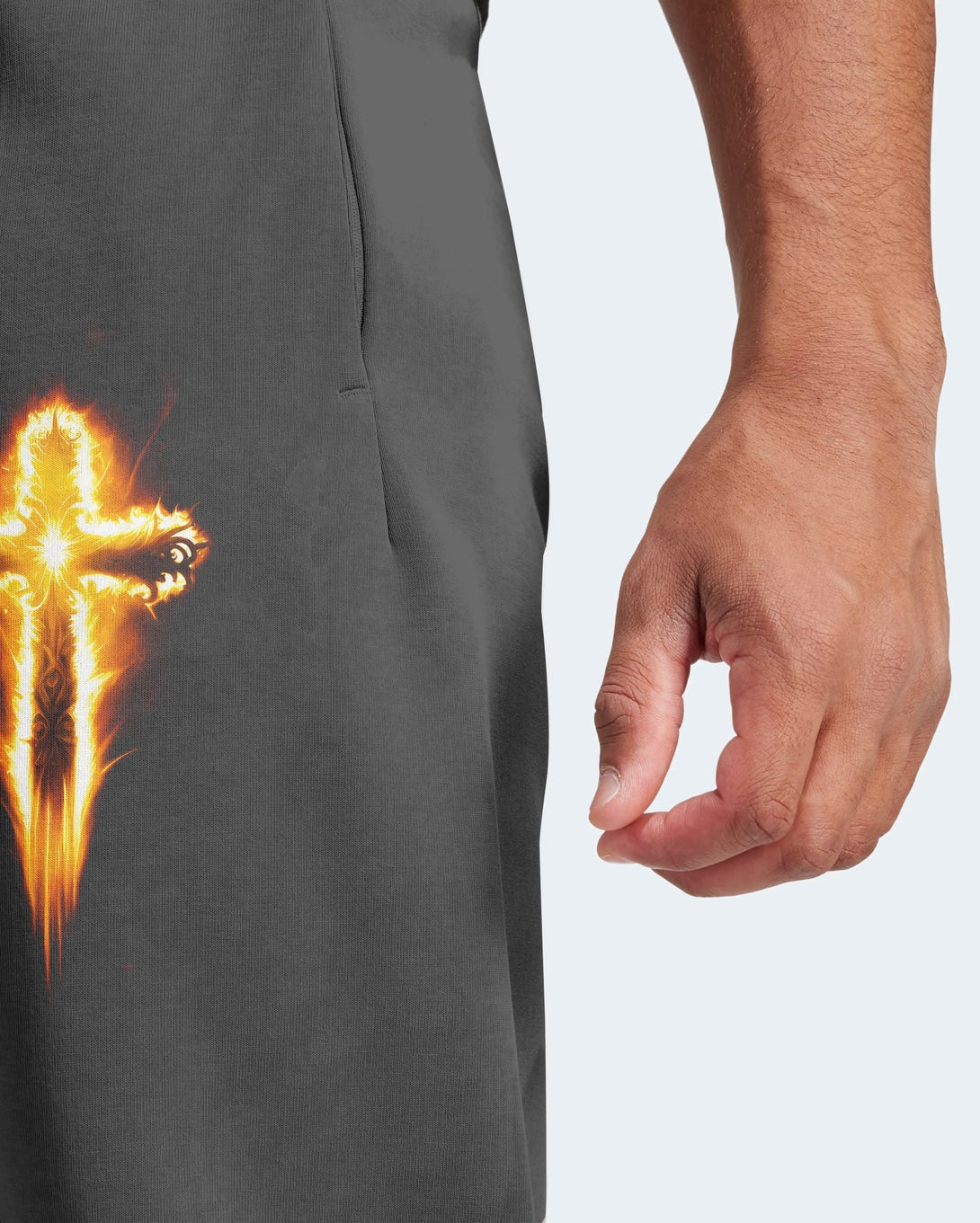 Baptized In Fire All Over Print Jogger Pants - Christ Color
