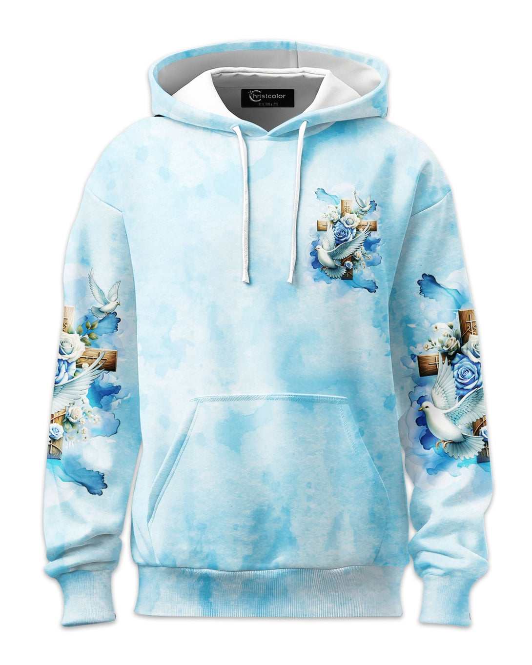 Lord Stood With Me And Gave Me Strength All Over Print Hoodie - Christ Color