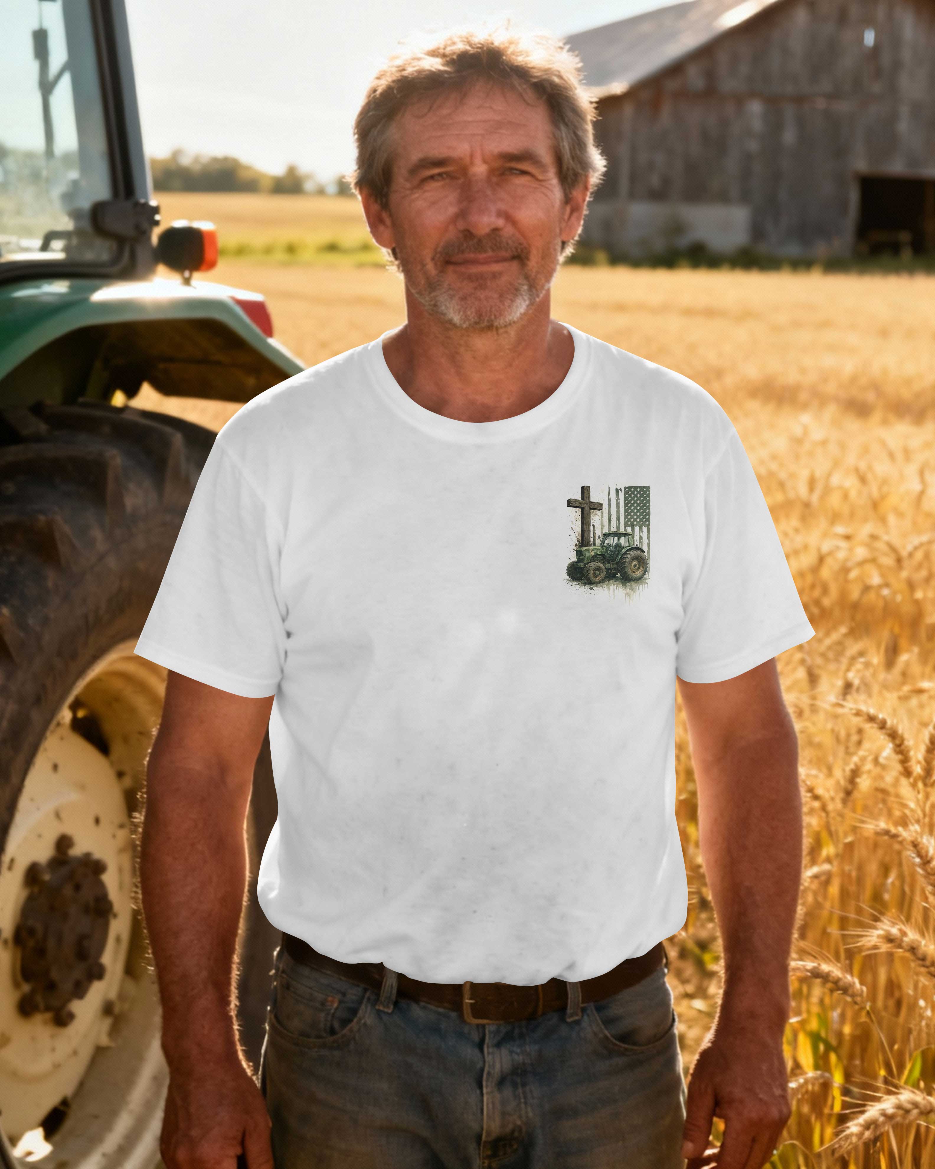 That's What I Do I Ride Tractors And Believe In Jesus T-Shirt