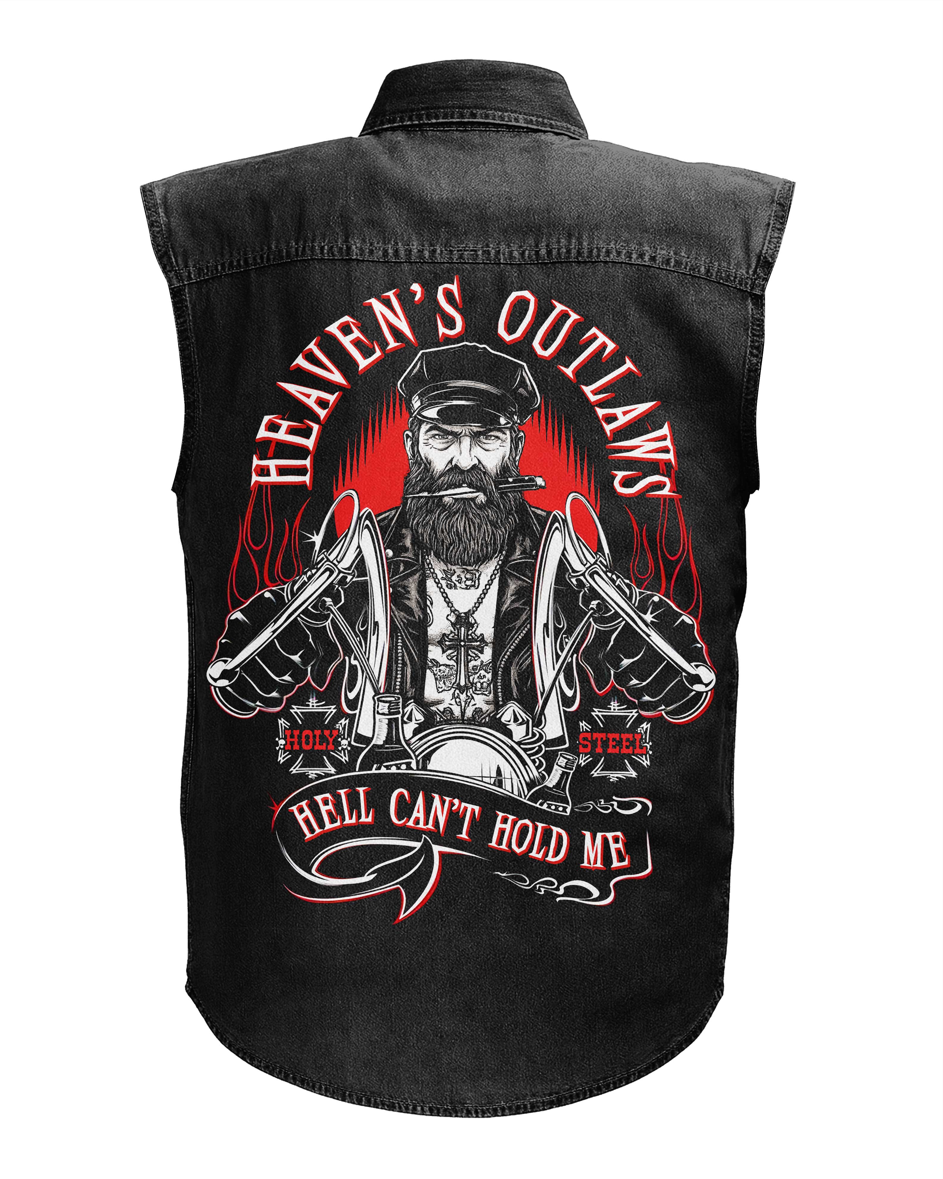 Heaven's Outlaws Sleevesless Denim T-Shirt