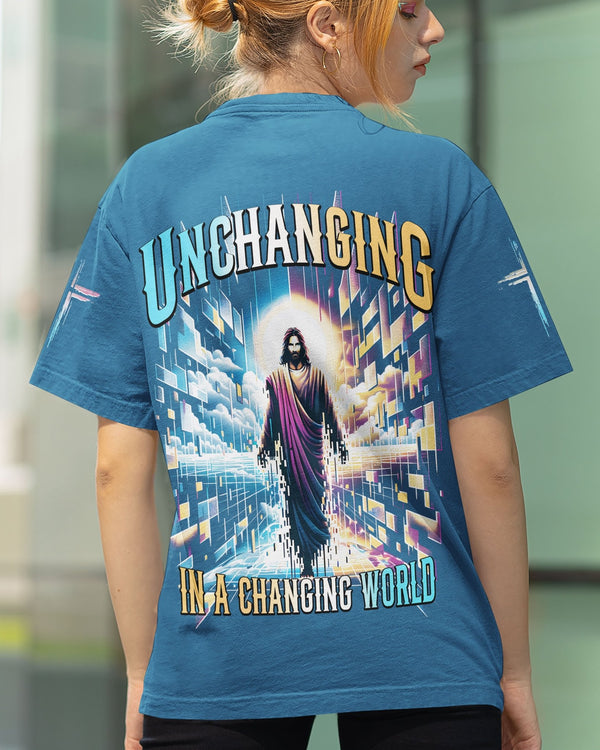 Unchanging In A Changing World All Over Print T-shirt - Christ Color