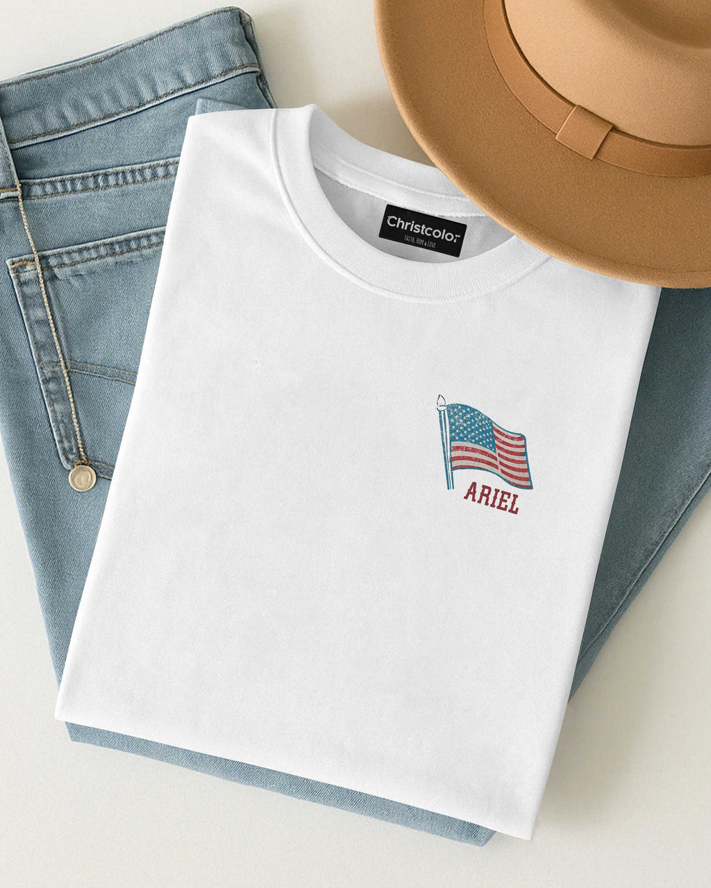 She Loves Jesus And America Too T-Shirt