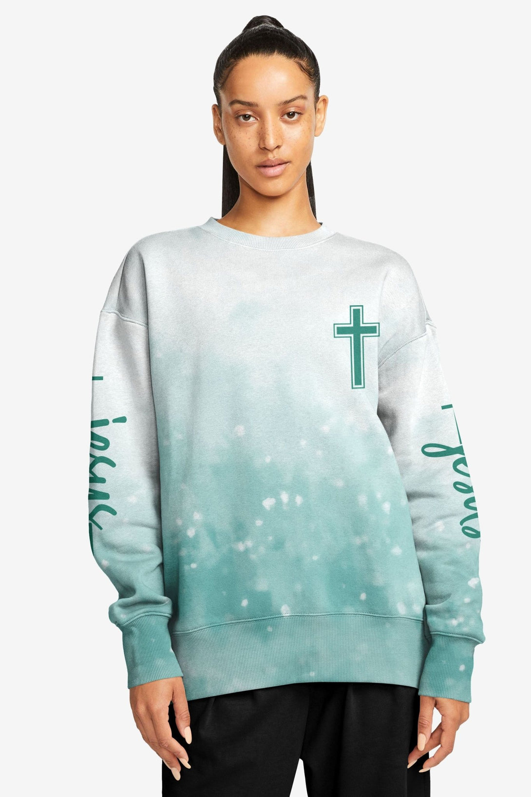 Jesus Is My Living Hope All Over Print Sweater - Christ Color