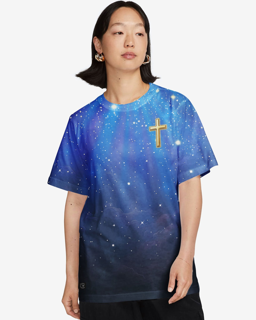 Faith Can Move Mountains All Over Print T-shirt - Christ Color