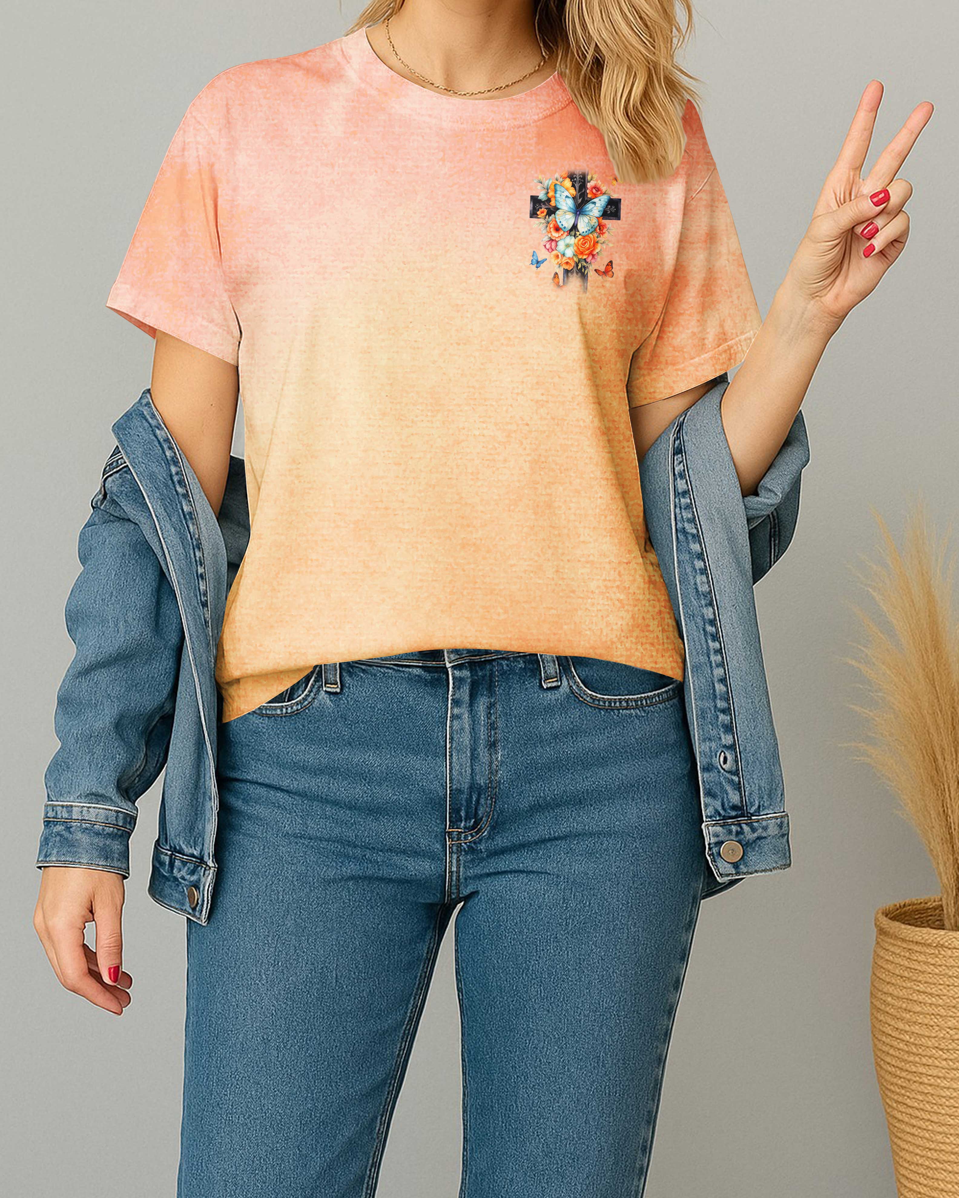 I Will Walk By Faith Even When I Can Not See All Over Print T-Shirt