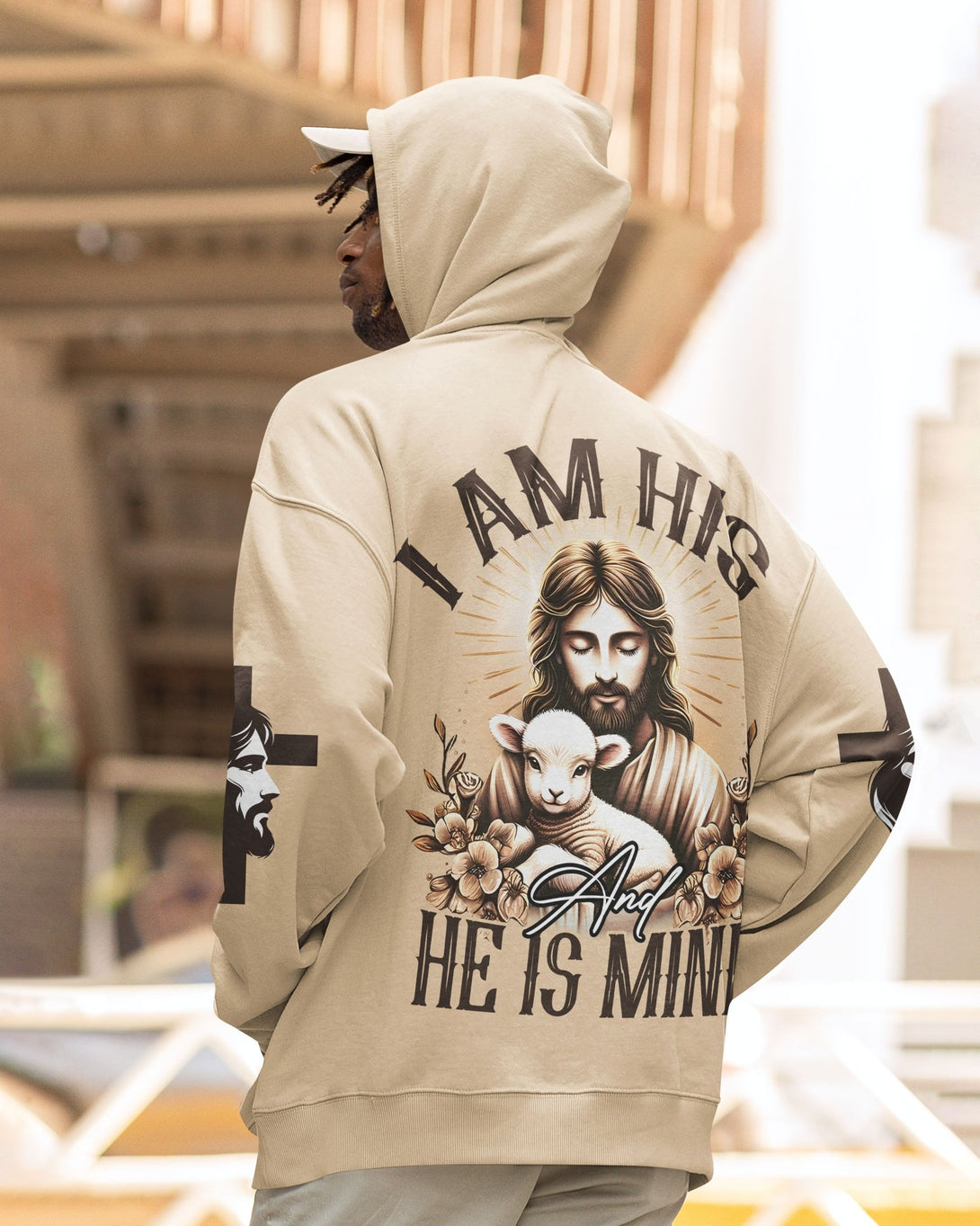 I Am His And He Is Mine All Over Print Hoodie - Christ Color