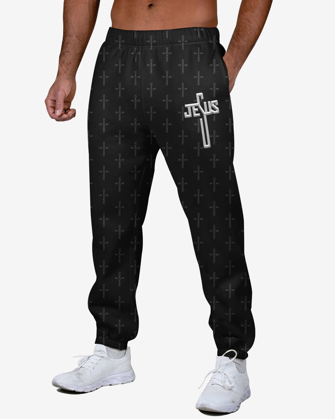 Love Has Conquered The Grave All Over Print Jogger Pants - Christ Color