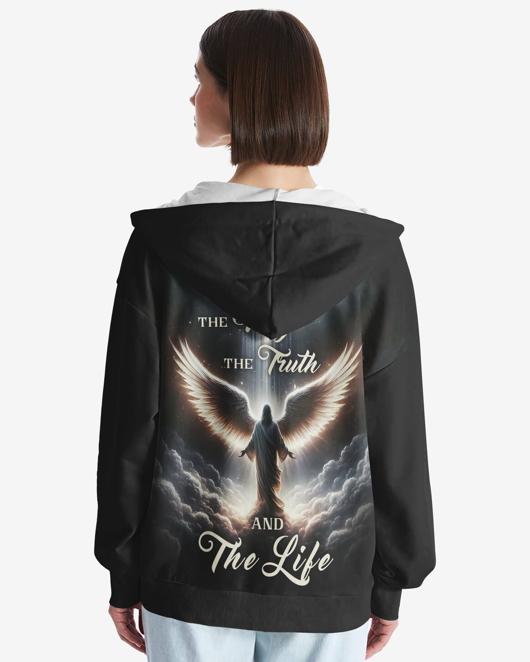 The Way The Truth And The Life All Over Print Zip Hoodie - Christ Color