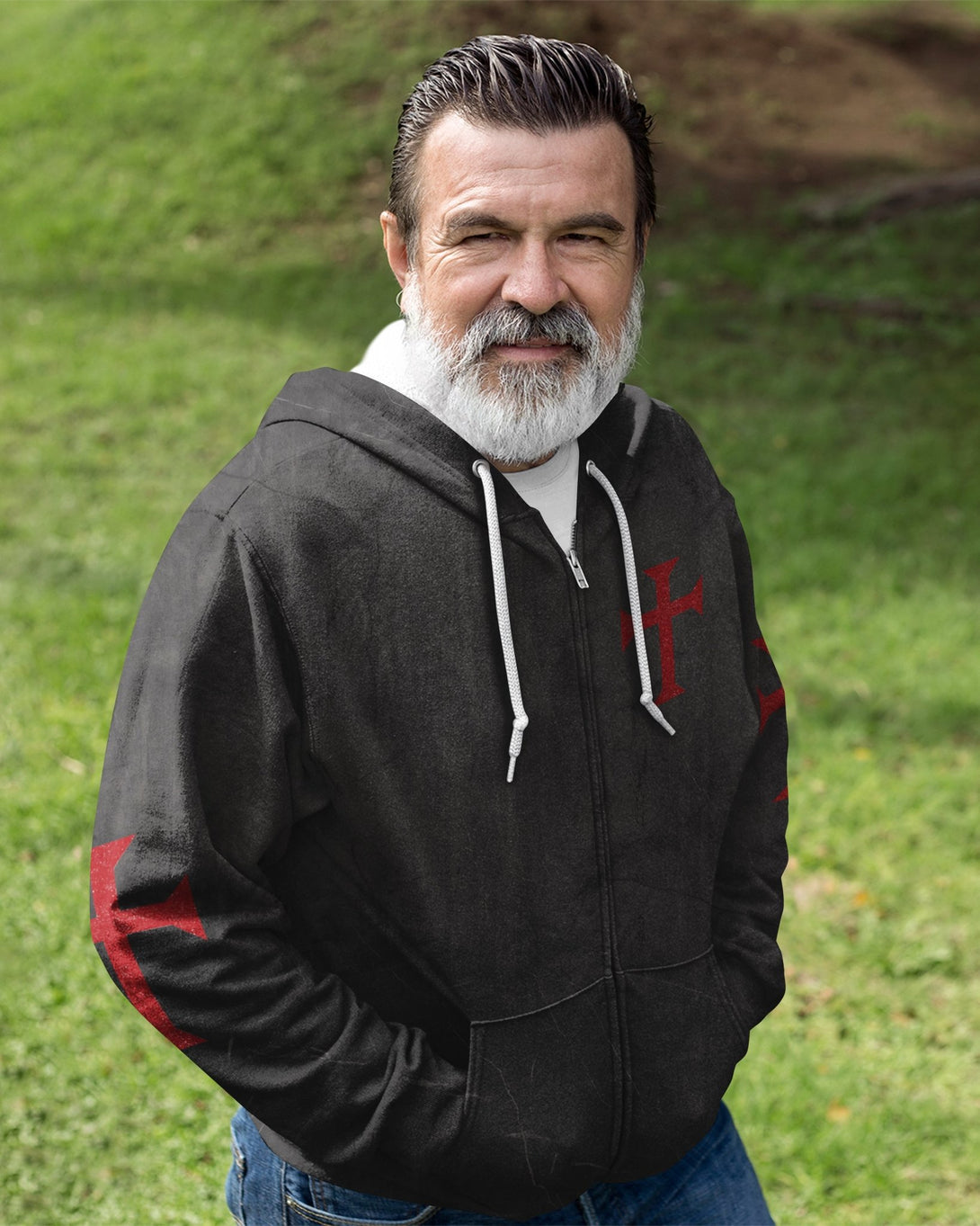 Let Your Faith Be Bigger Than Your Fear All Over Print Zip Hoodie - Christ Color