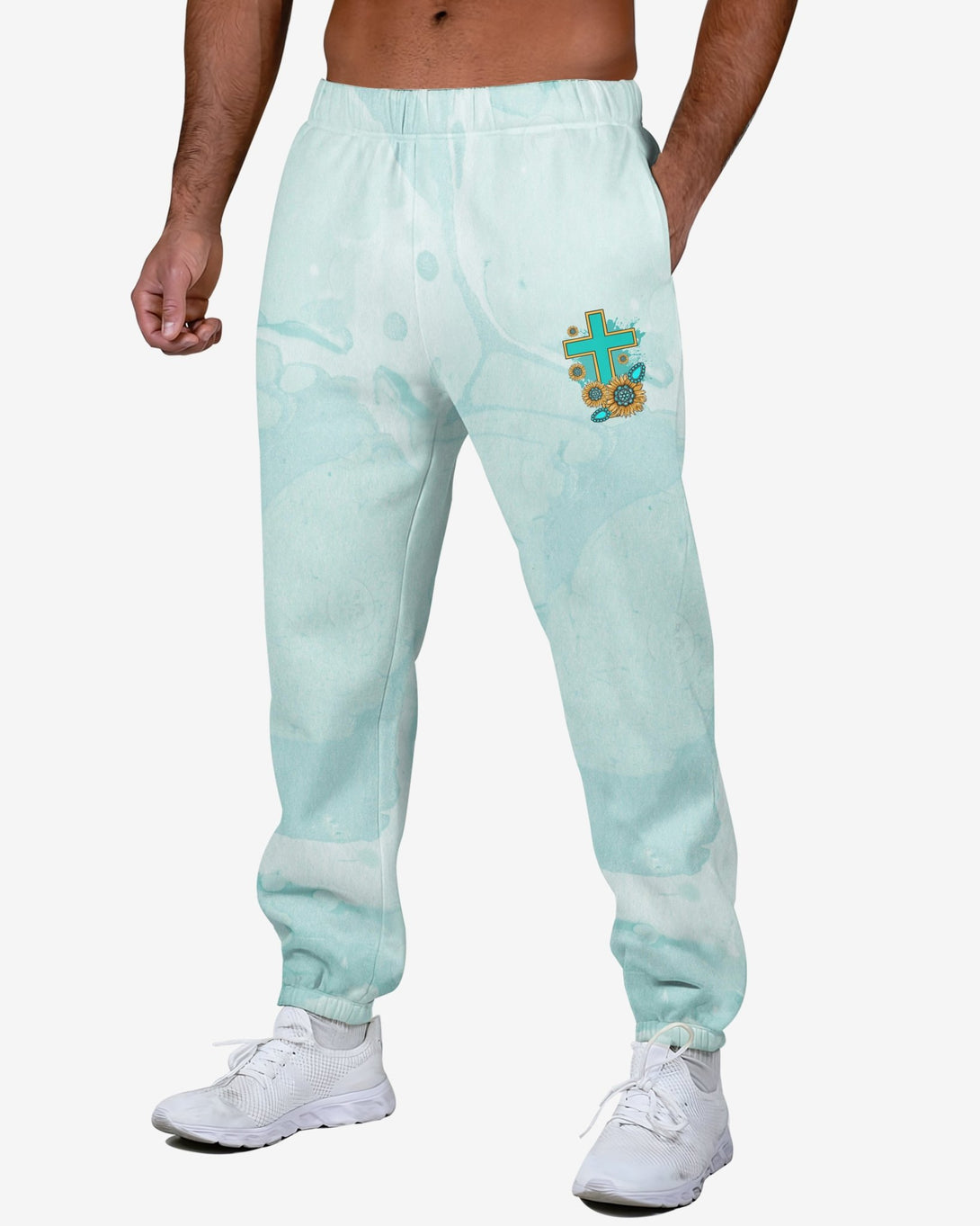 Jesus Take The Wheel All Over Print Jogger Pants - Christ Color
