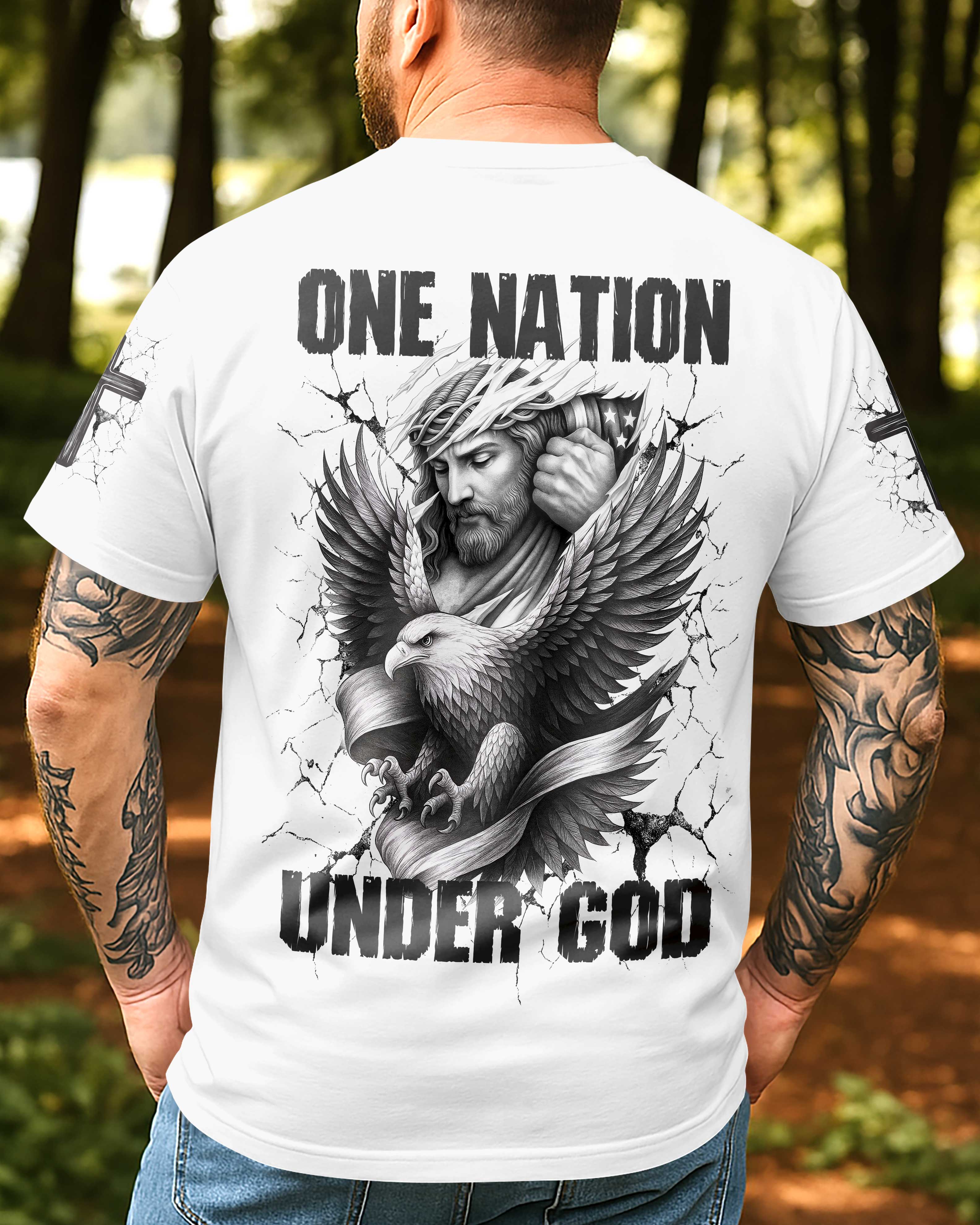 One Nation Under God All Over Print T-Shirt