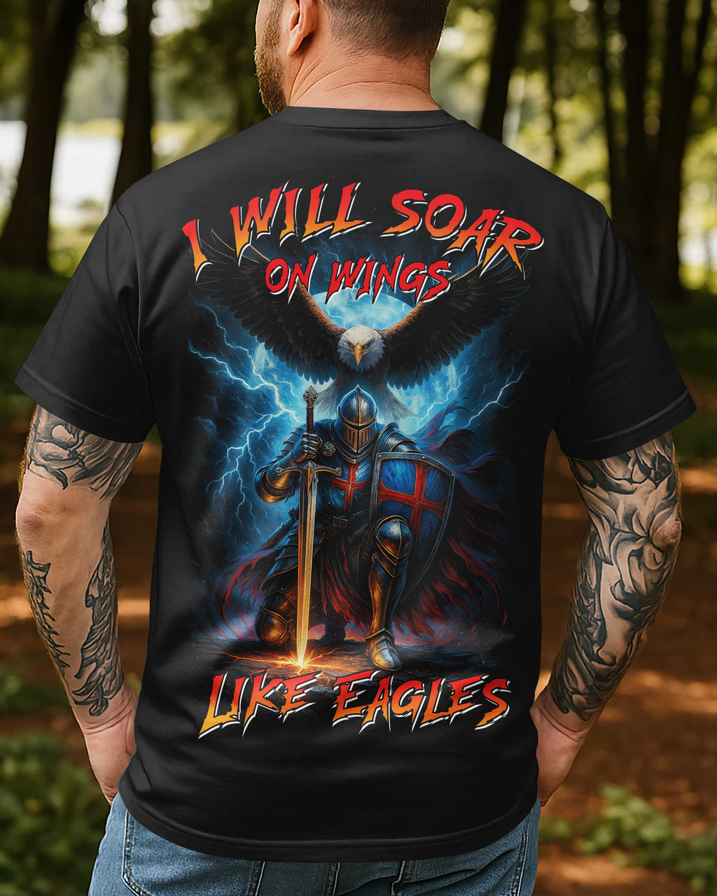 I Will Soar On Wings Like Eagles All Over Print T-Shirt