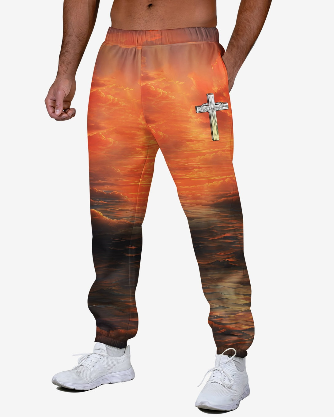 Trust In The Lord All Over Print Jogger Pants - Christ Color