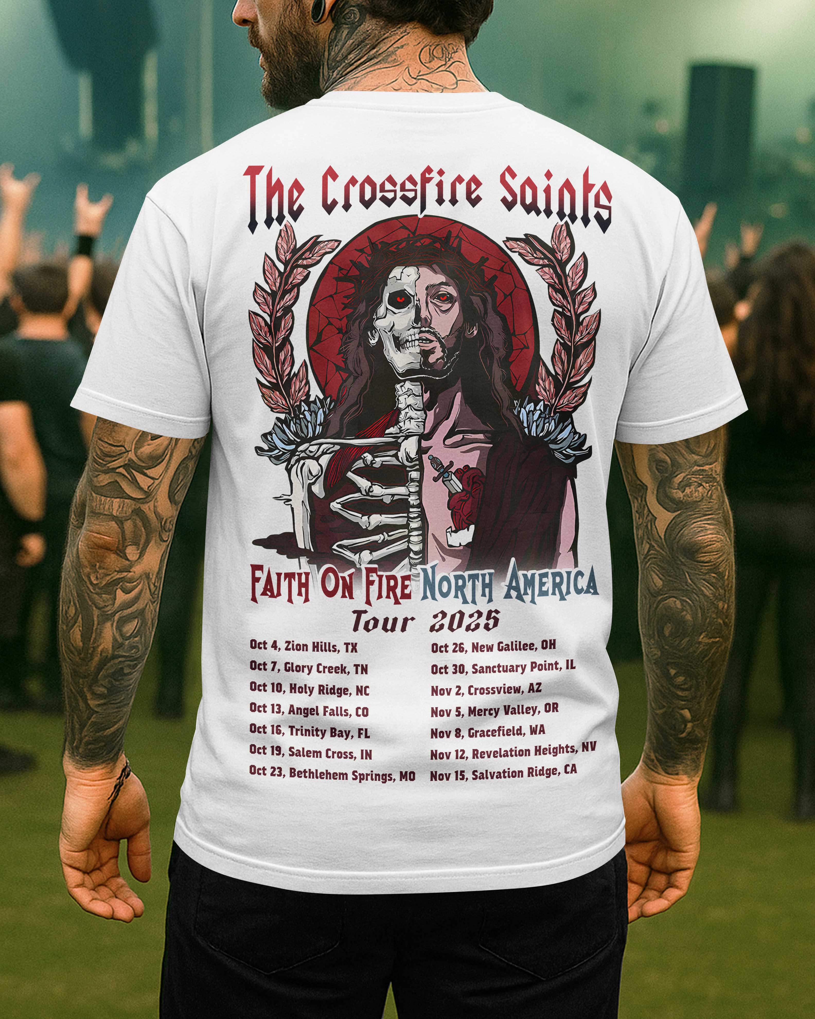 Faith On Fire North America Tour T-Shirt