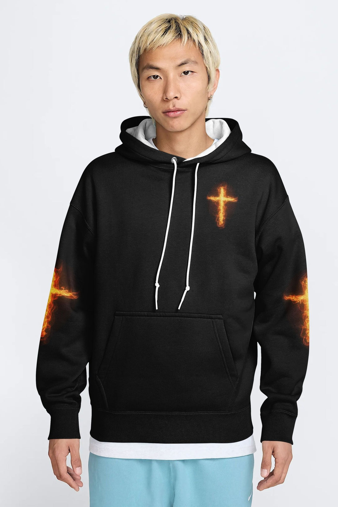 There's No Greater Love Than This All Over Print Hoodie - Christ Color