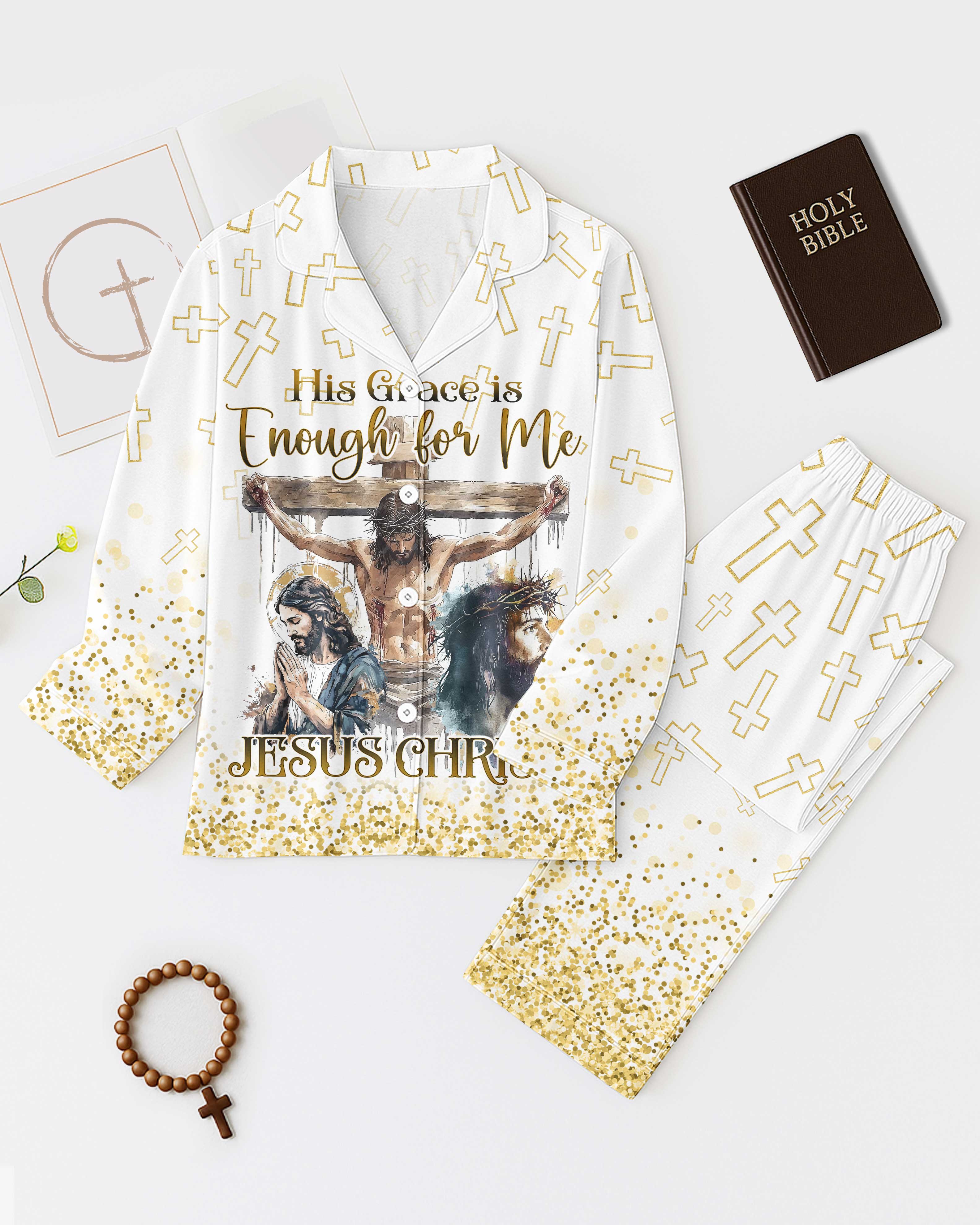 His Grace Is Enough For Me All Over Print Pajamas