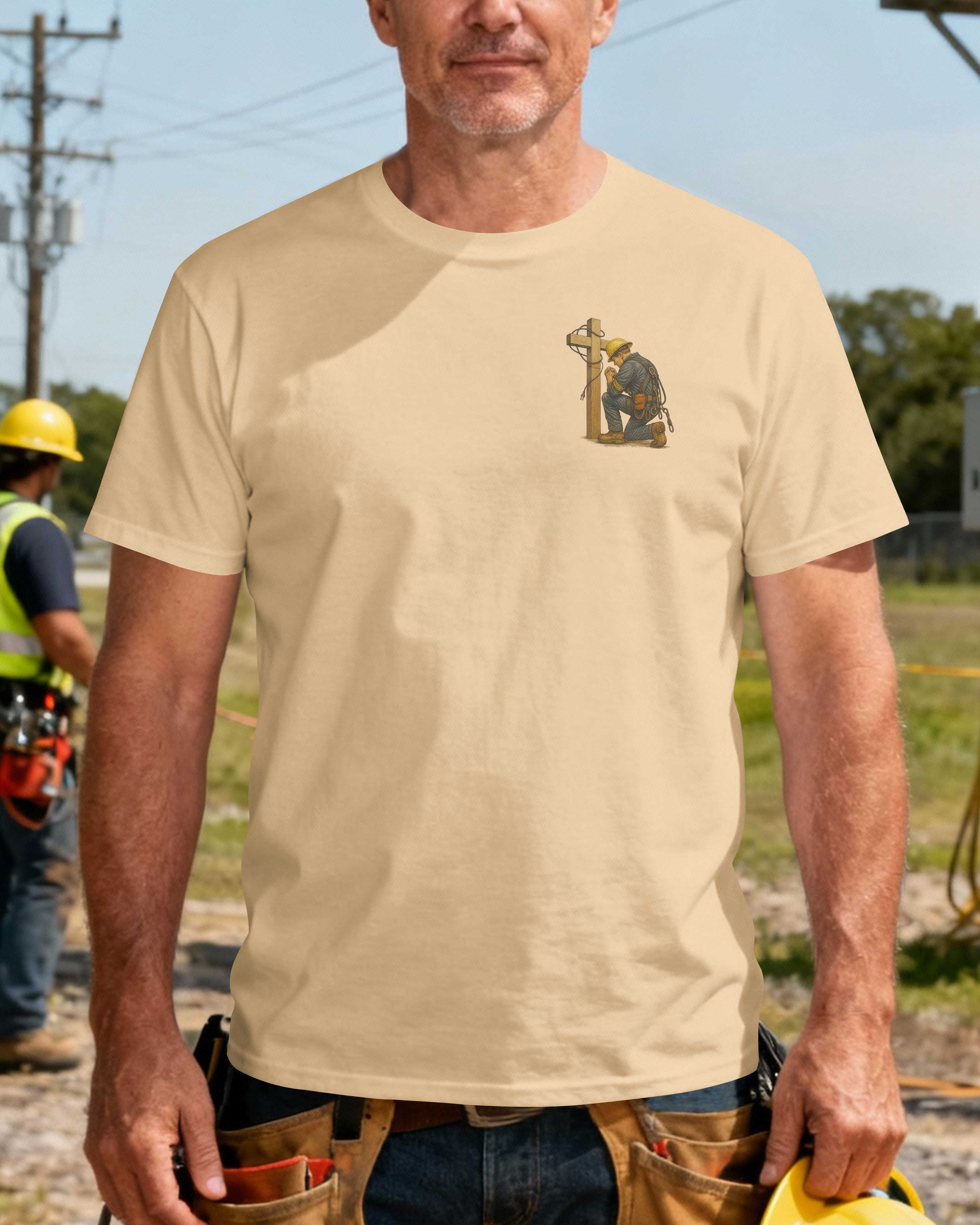 I Kneel For God I Stand For The Line T-Shirt