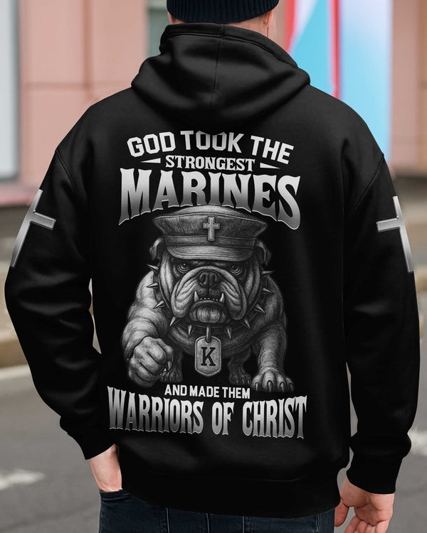 God Took The Strongest Marines And Made Them Warriors Of Christ Zip Hoodie