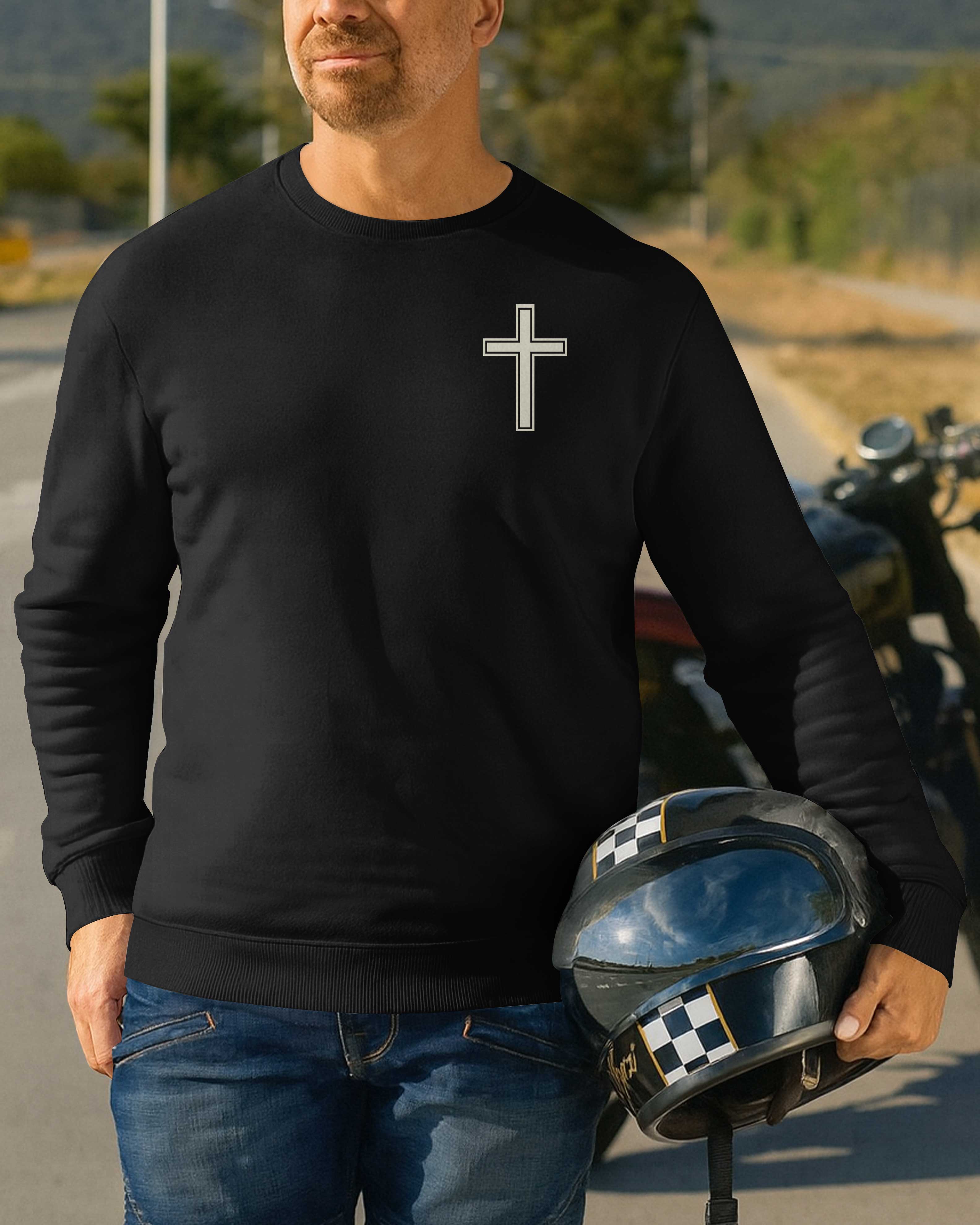 My Faith Is Louder Than My Exhaust All Over Print Sweater