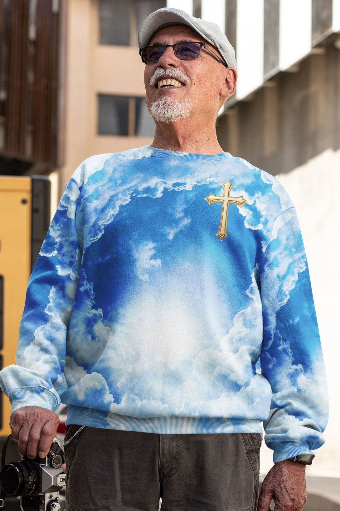 I Am The Way The Truth The Life All Over Print Sweater - Christ Color