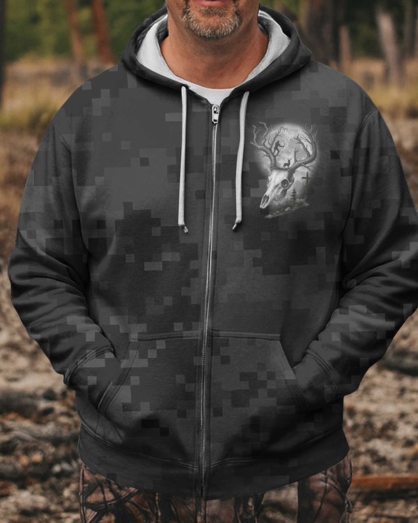 Take Your Bow And A Quiver Full Of Arrows And Go Out Into The Open Country To Hunt Some Wild Game For Me Zip Hoodie