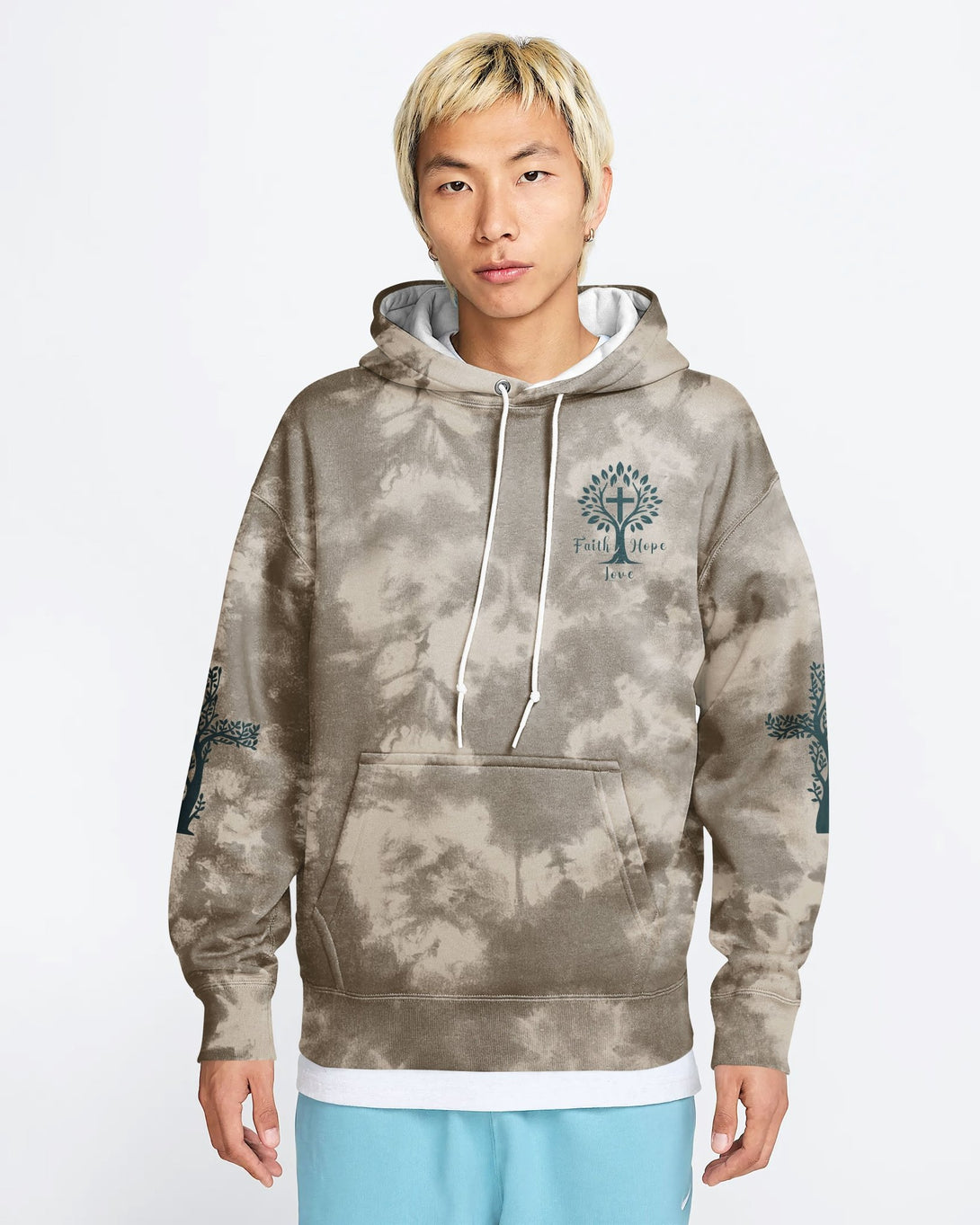 Rooted In Christ All Over Print Hoodie - Christ Color