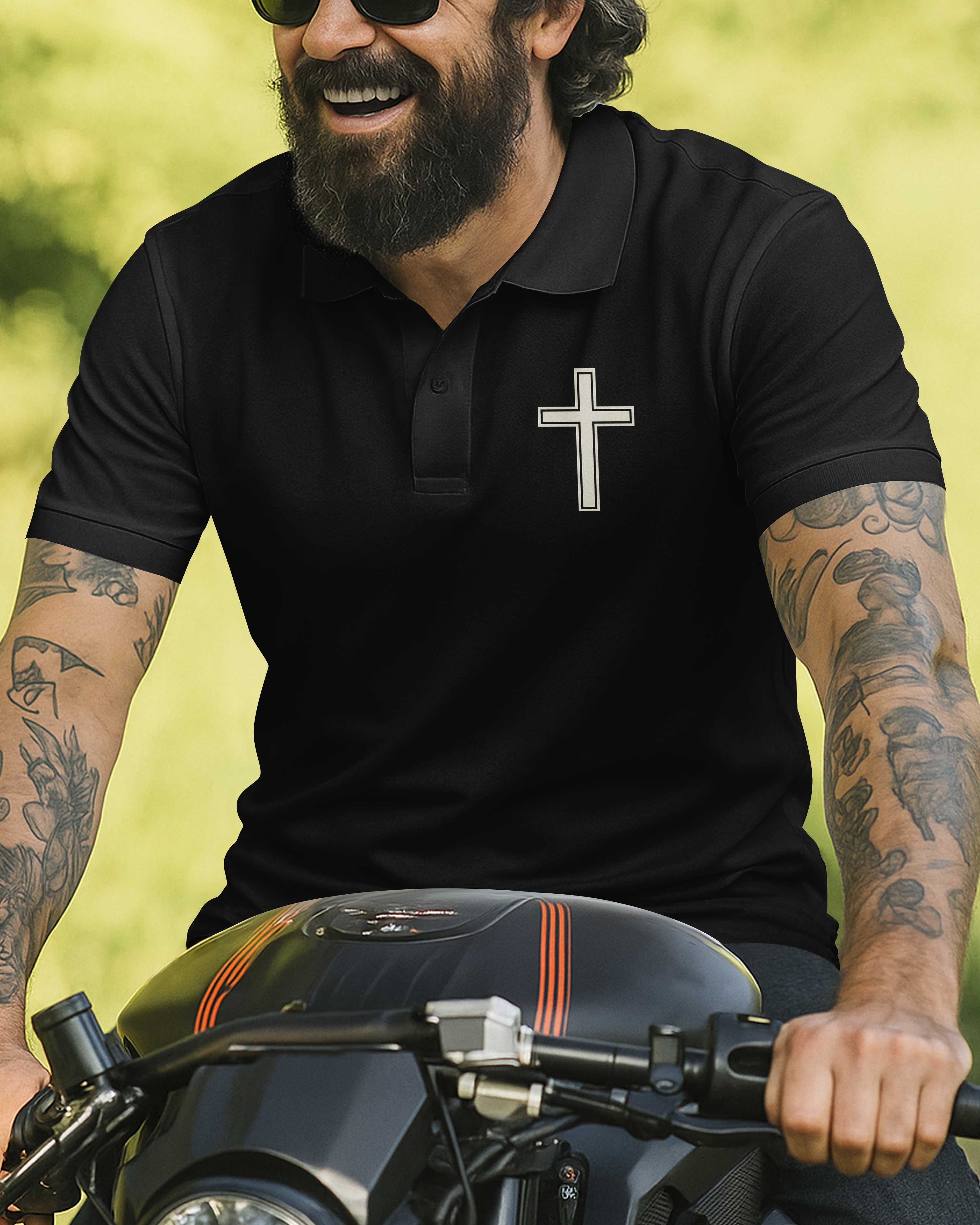 My Faith Is Louder Than My Exhaust All Over Print Polo