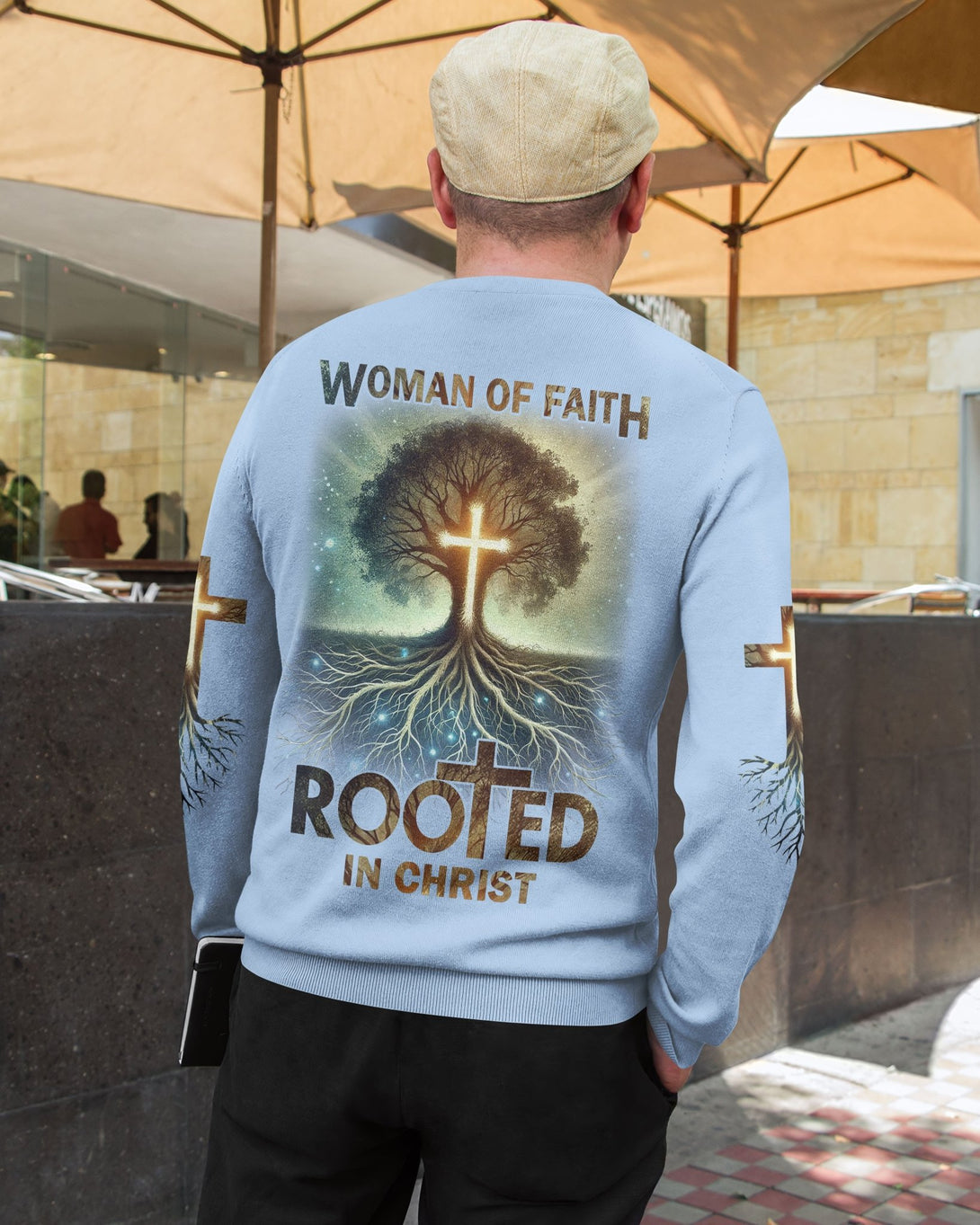 Woman Of Faith Rooted In Christ All Over Print Sweater - Christ Color