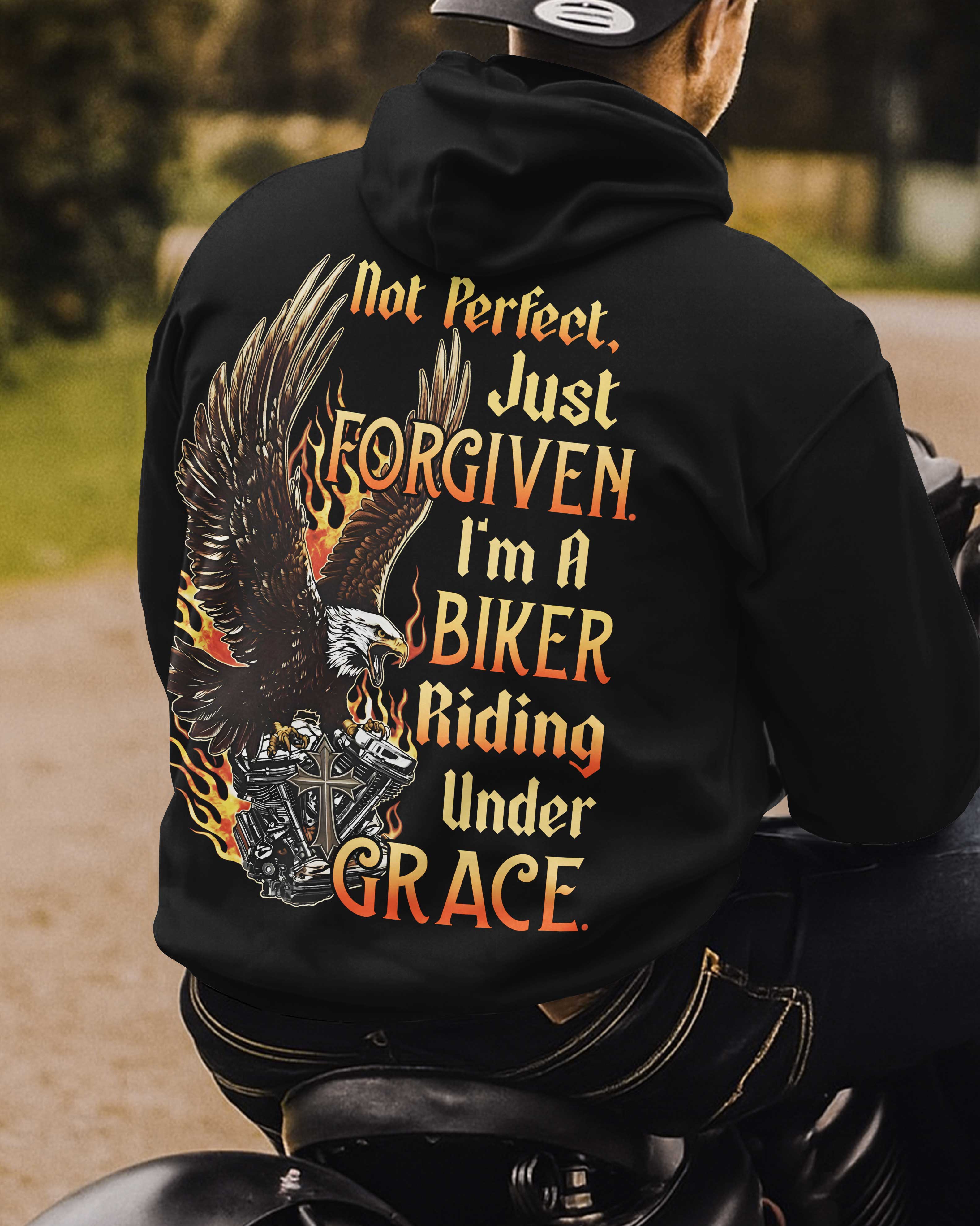 Not Perfect Just Forgiven Zip Hoodie
