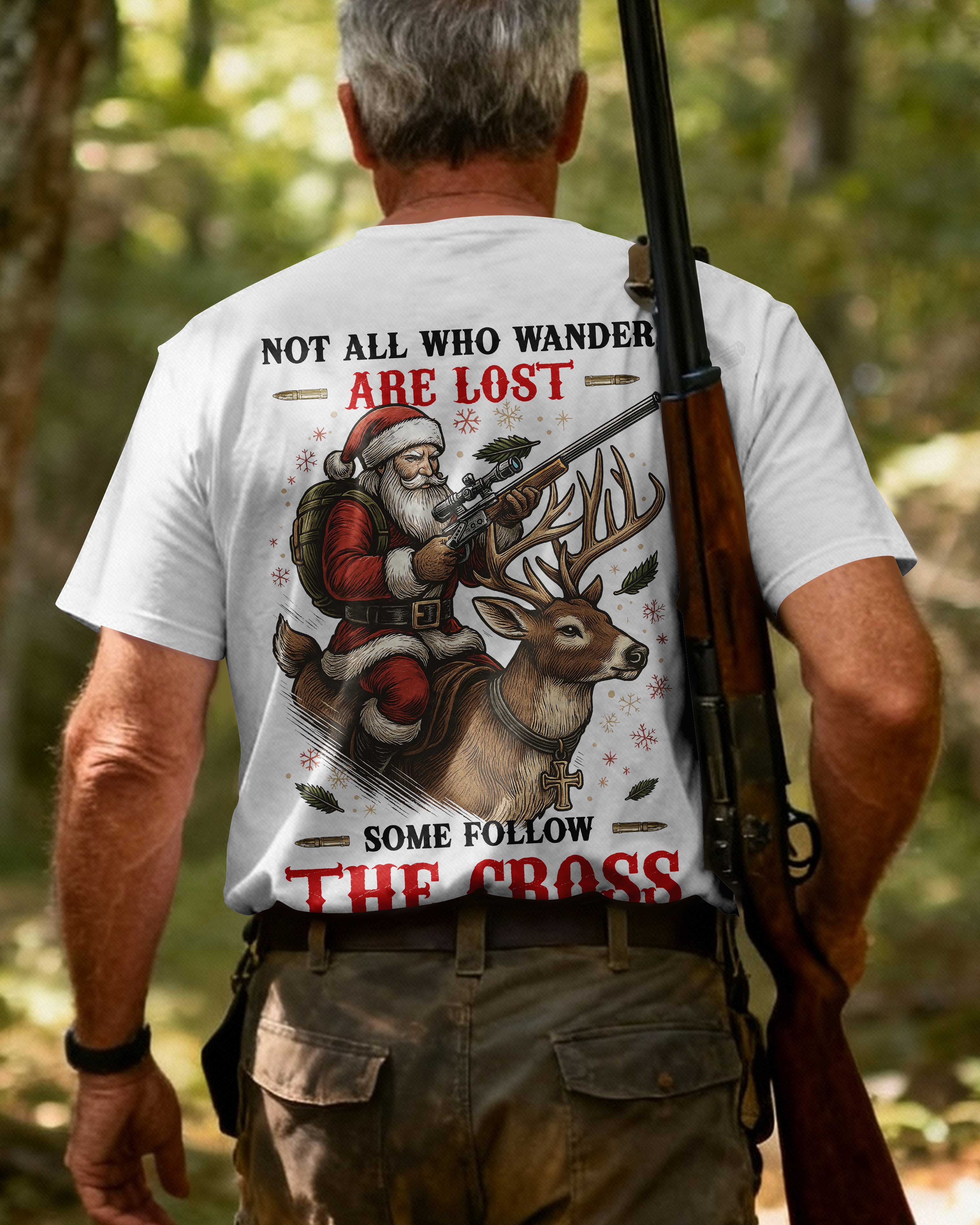Not All Who Wander Are Lost Some Follow The Cross T-Shirt