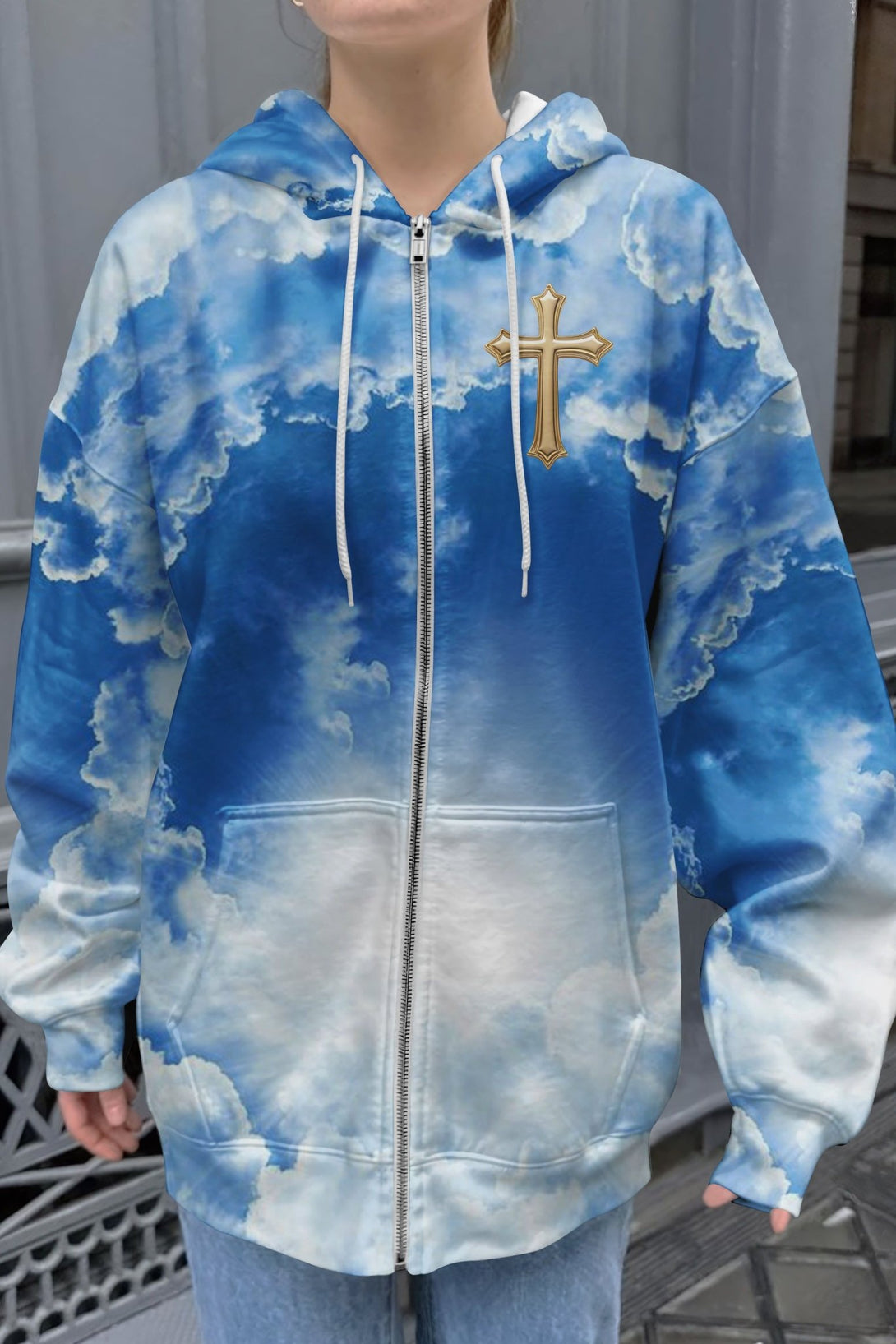 I Am The Way The Truth The Life All Over Print Zip Hoodie - Christ Color