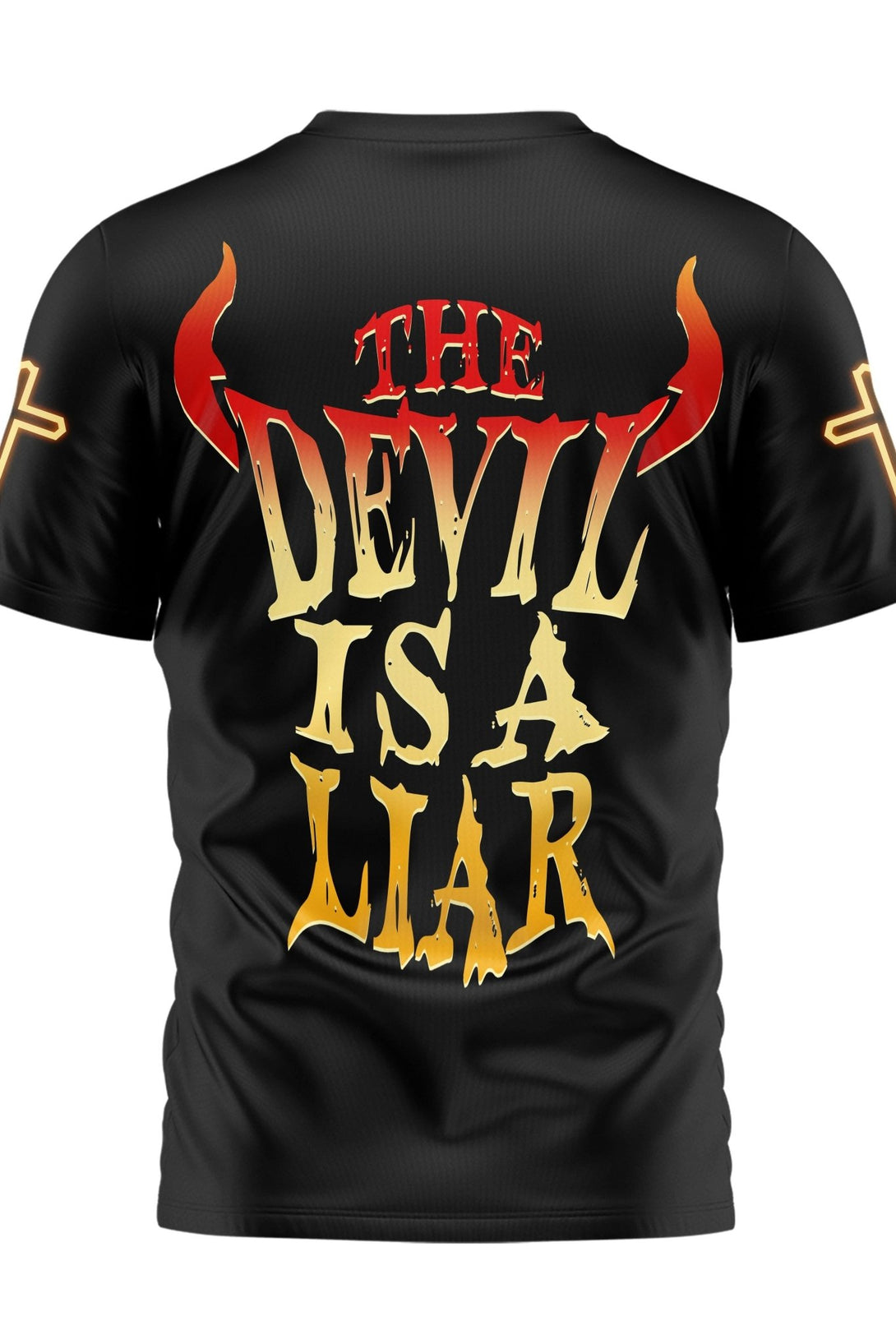 The Devil Is A Liar All Over Print T-shirt - Christ Color