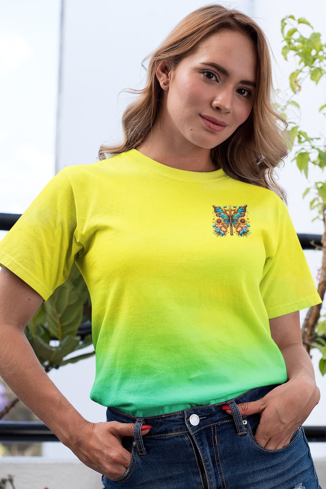 Faith Hope Love All Over Print T-shirt - Christ Color