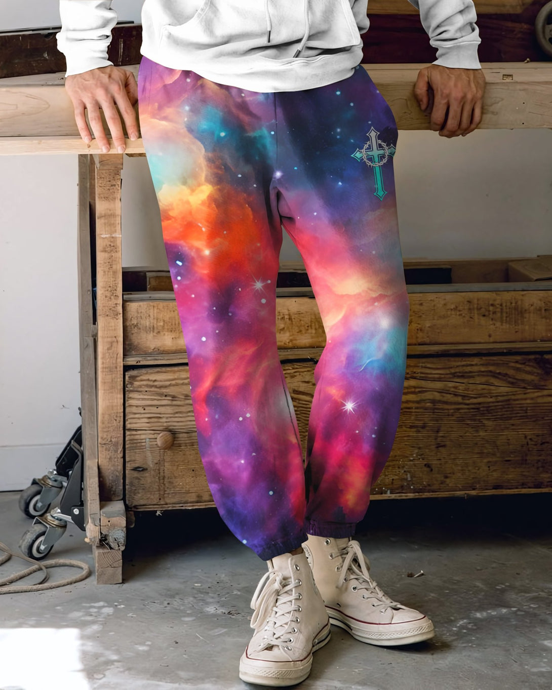 They Will Soar On Wings Like Eagles All Over Print Jogger Pants - Christ Color