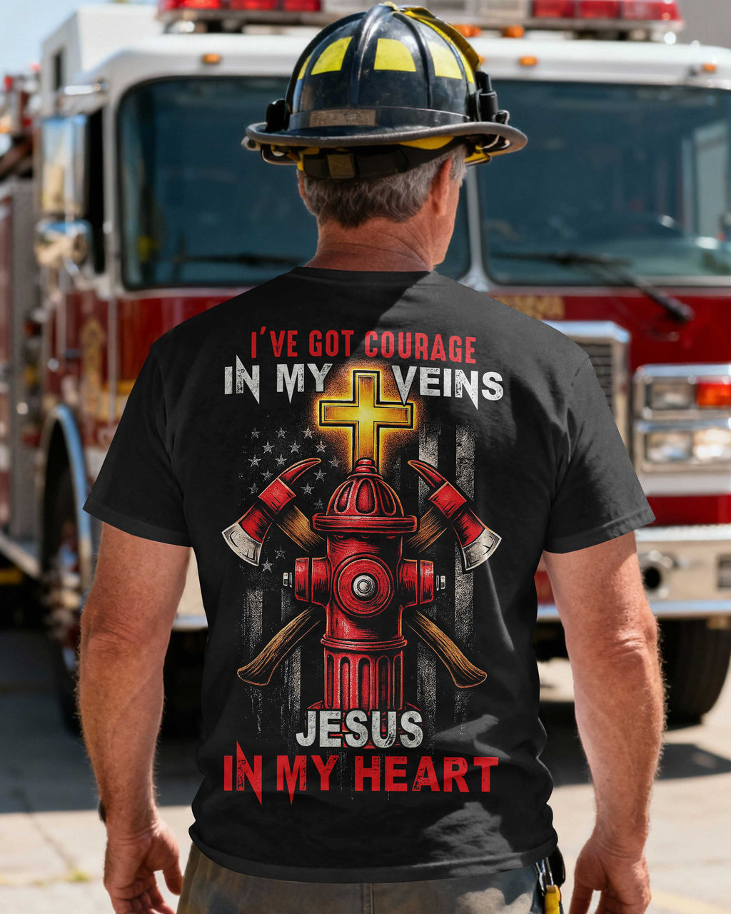 I've Got Courage In My Veins Jesus In My Heart T-Shirt