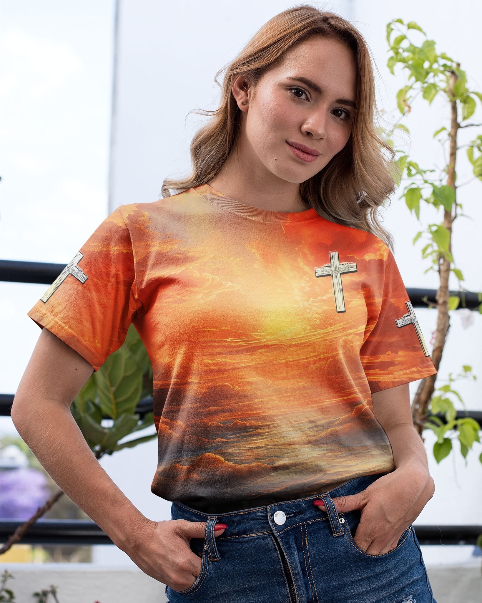 Trust In The Lord All Over Print T-shirt - Christ Color