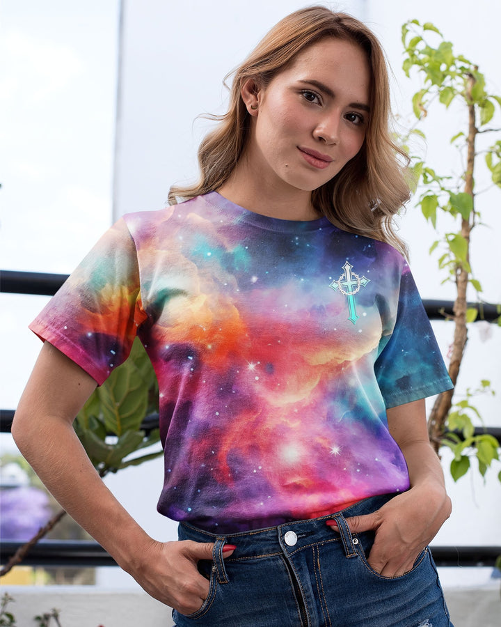 They Will Soar On Wings Like Eagles All Over Print T-shirt - Christ Color
