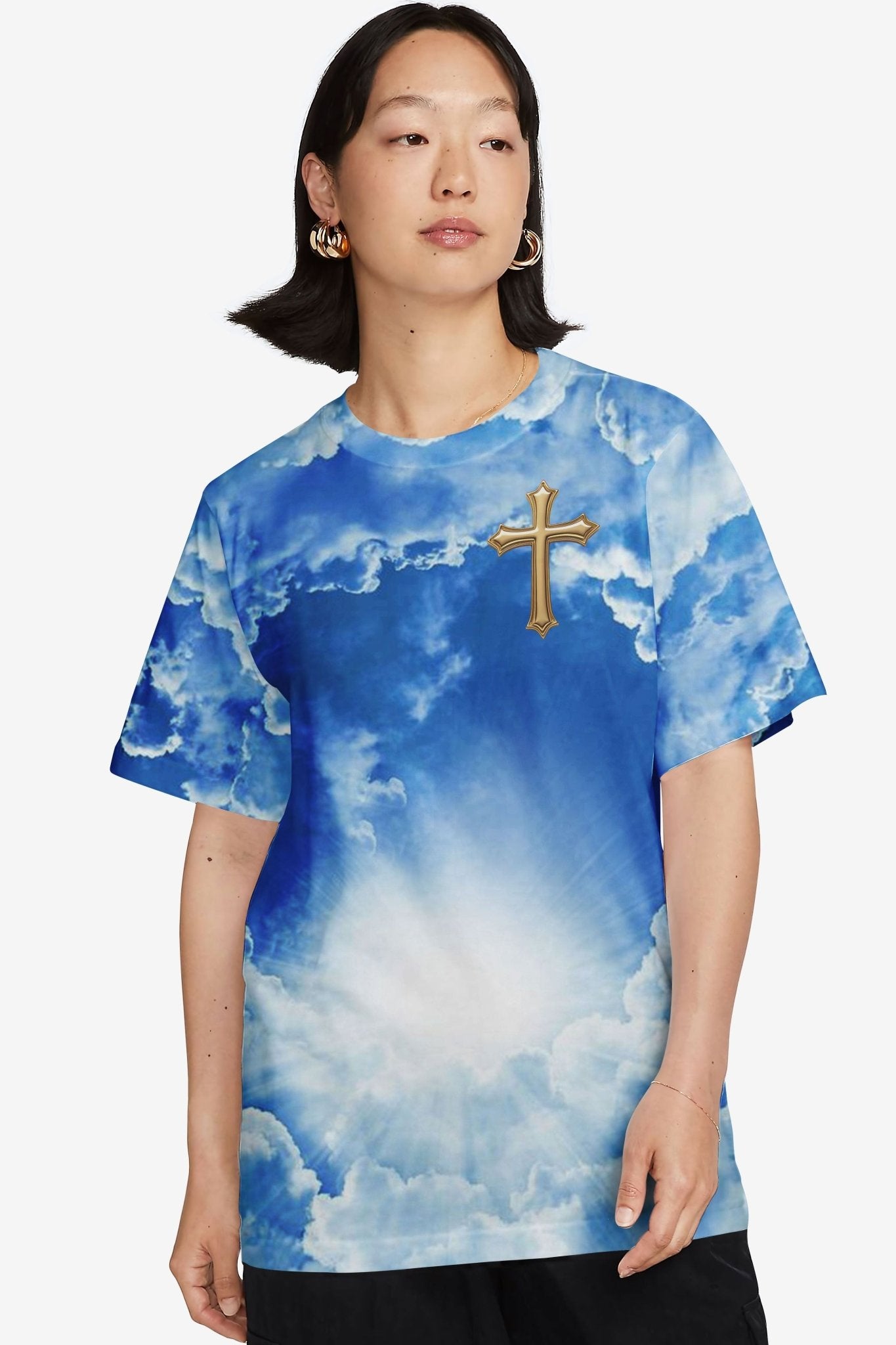 I Am The Way The Truth The Life All Over Print T-shirt - Christ Color