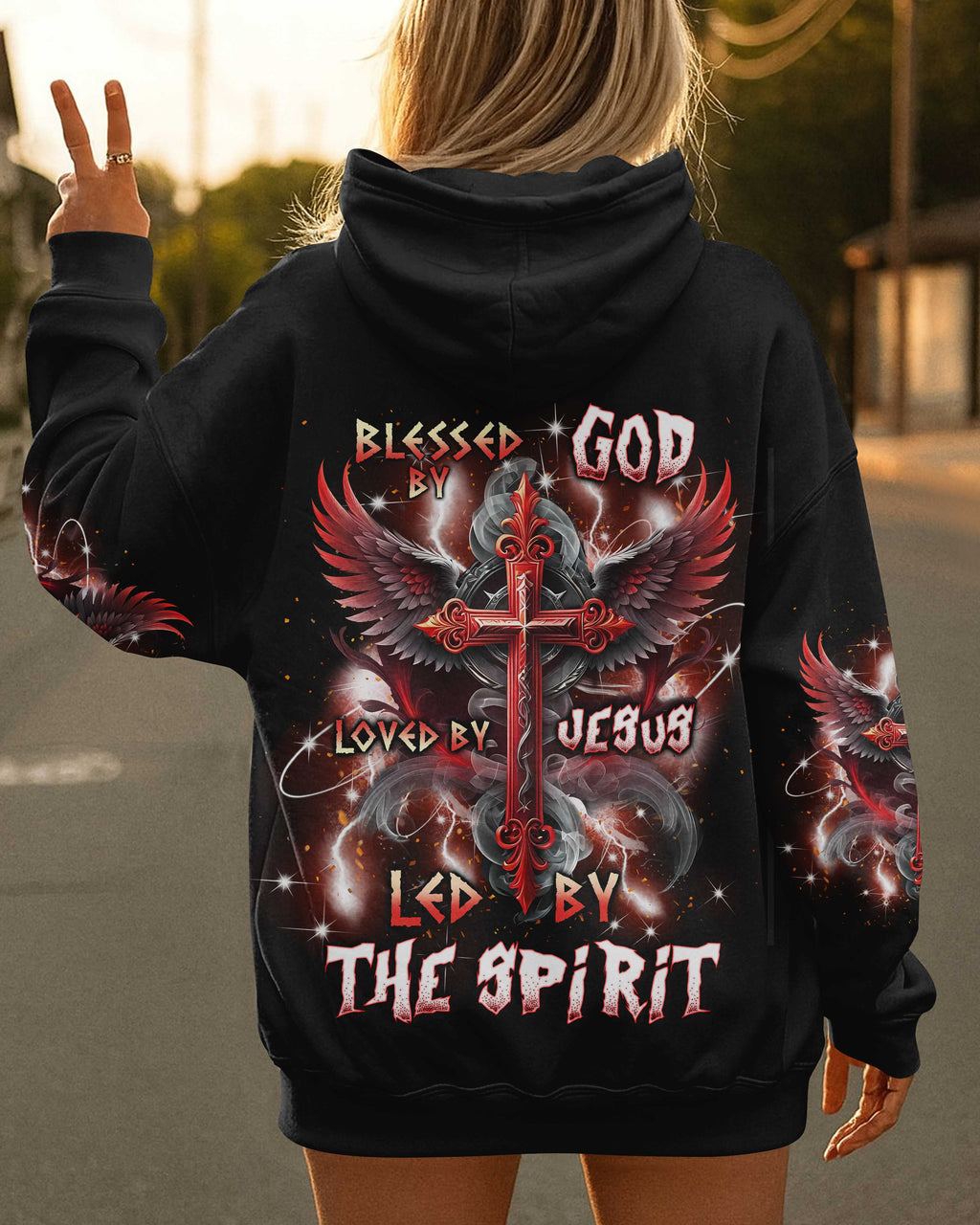 Blessed By God Loved By Jesus Led By The Spirit T-Shirt