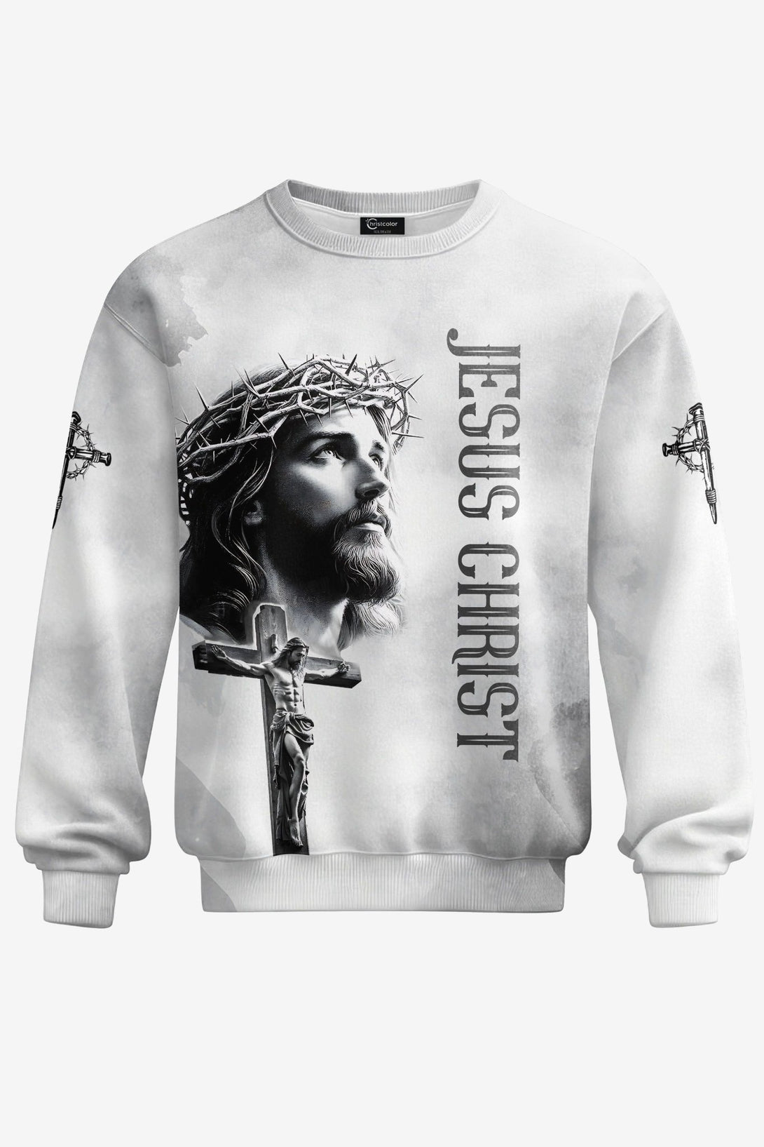 Yet He Chose Me All Over Print Sweater - Christ Color
