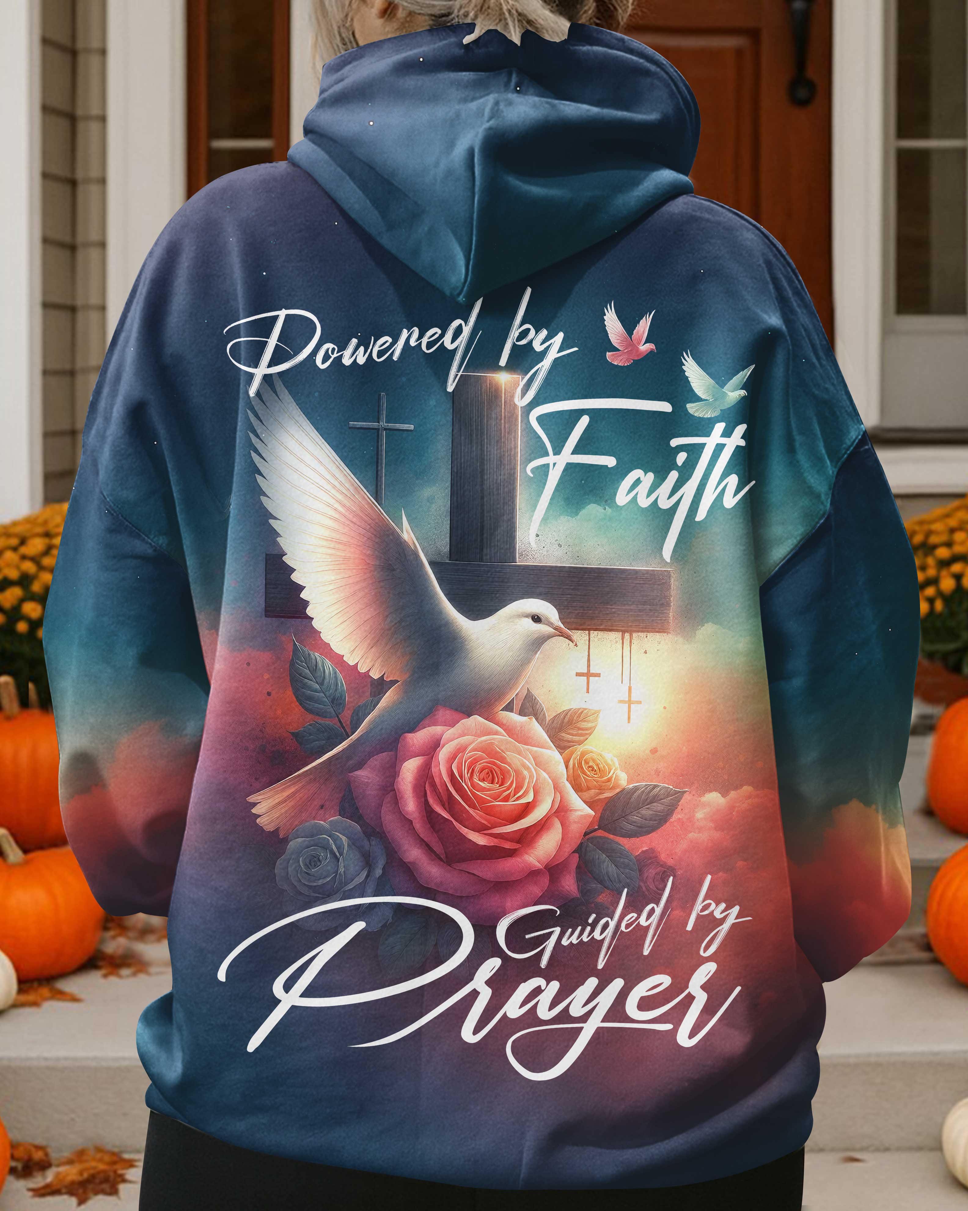 Powered By Faith Guided By Prayer T-Shirt
