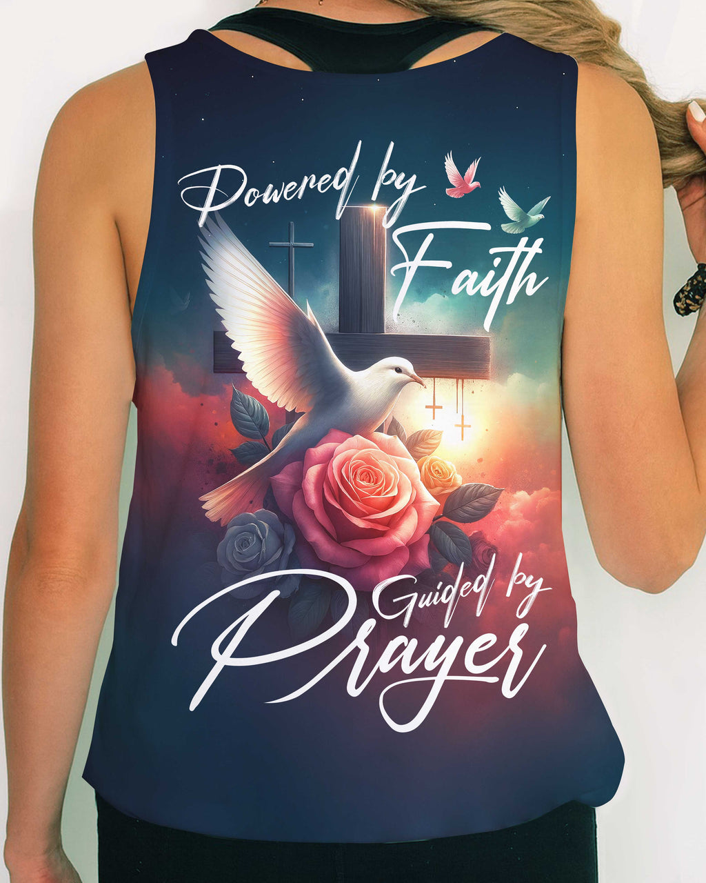 Powered By Faith Guided By Prayer T-Shirt