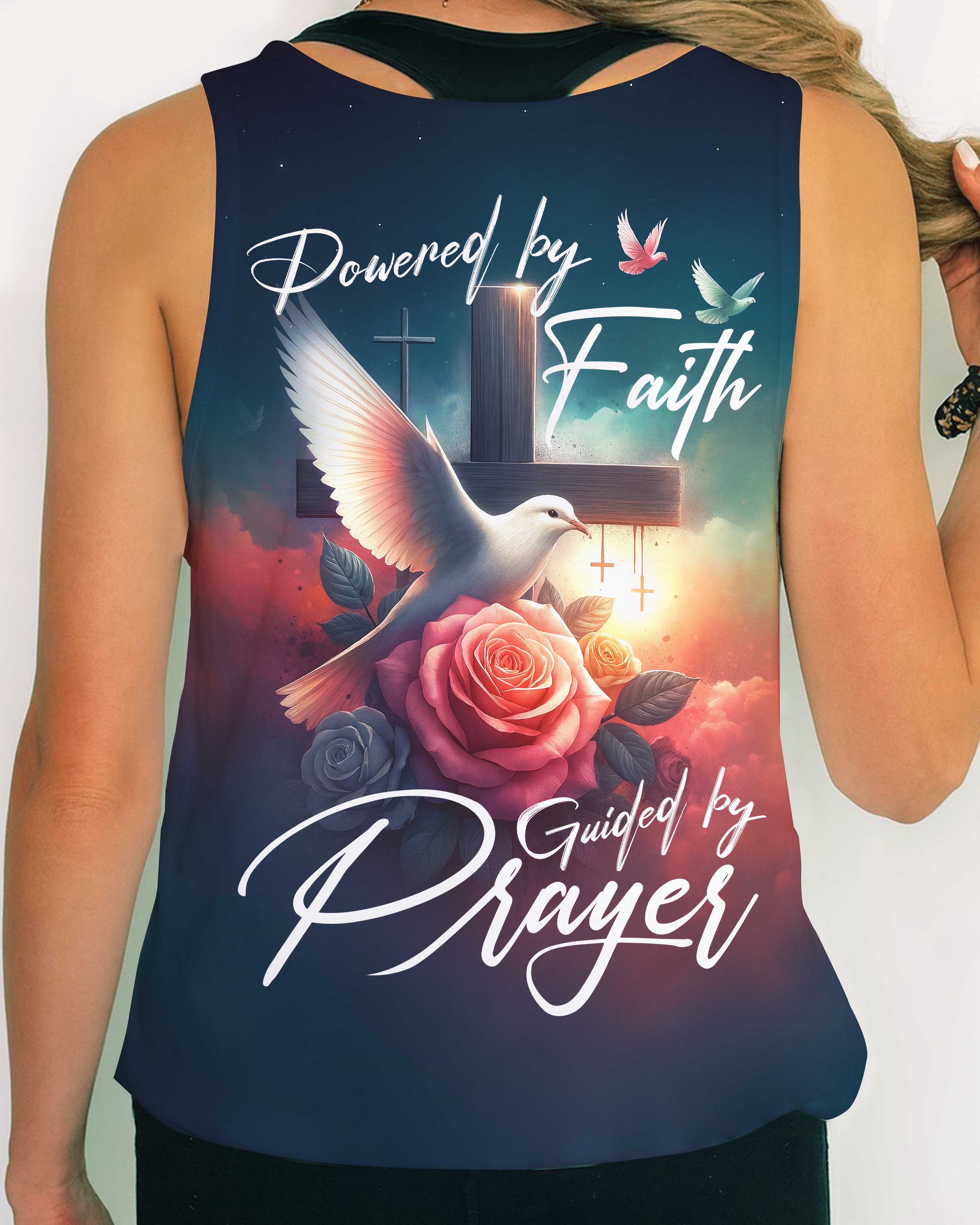 Powered By Faith Guided By Prayer T-Shirt
