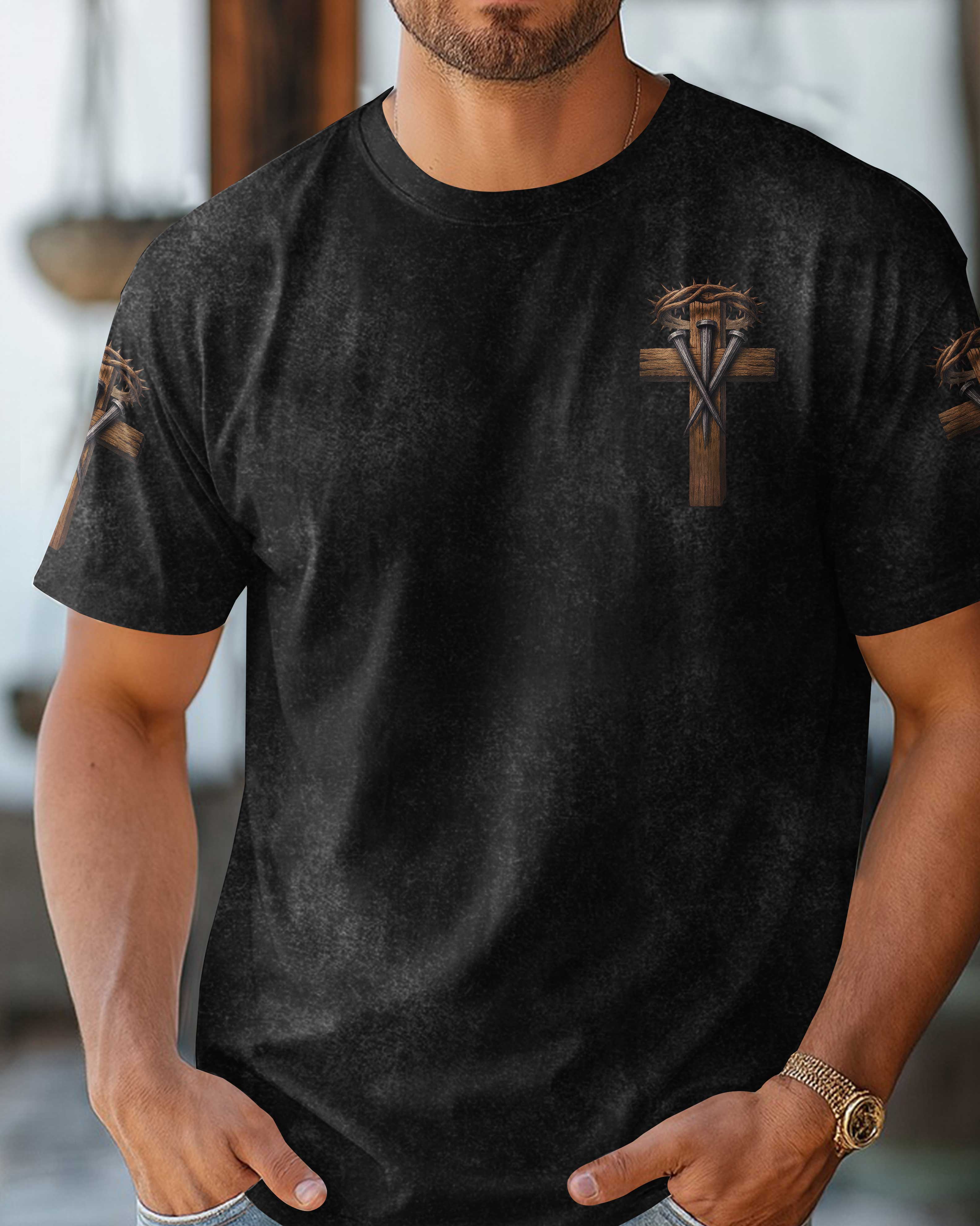One Cross Three Nails Forgiven T-Shirts