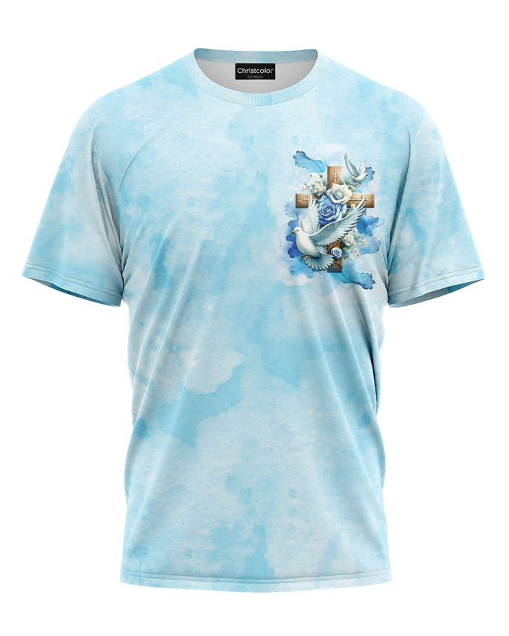 Lord Stood With Me And Gave Me Strength All Over Print T-shirt - Christ Color