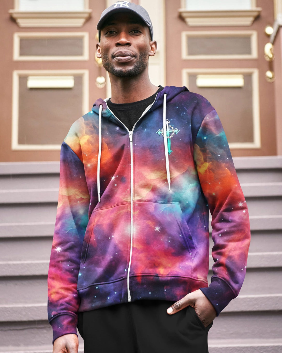 They Will Soar On Wings Like Eagles All Over Print Zip Hoodie - Christ Color