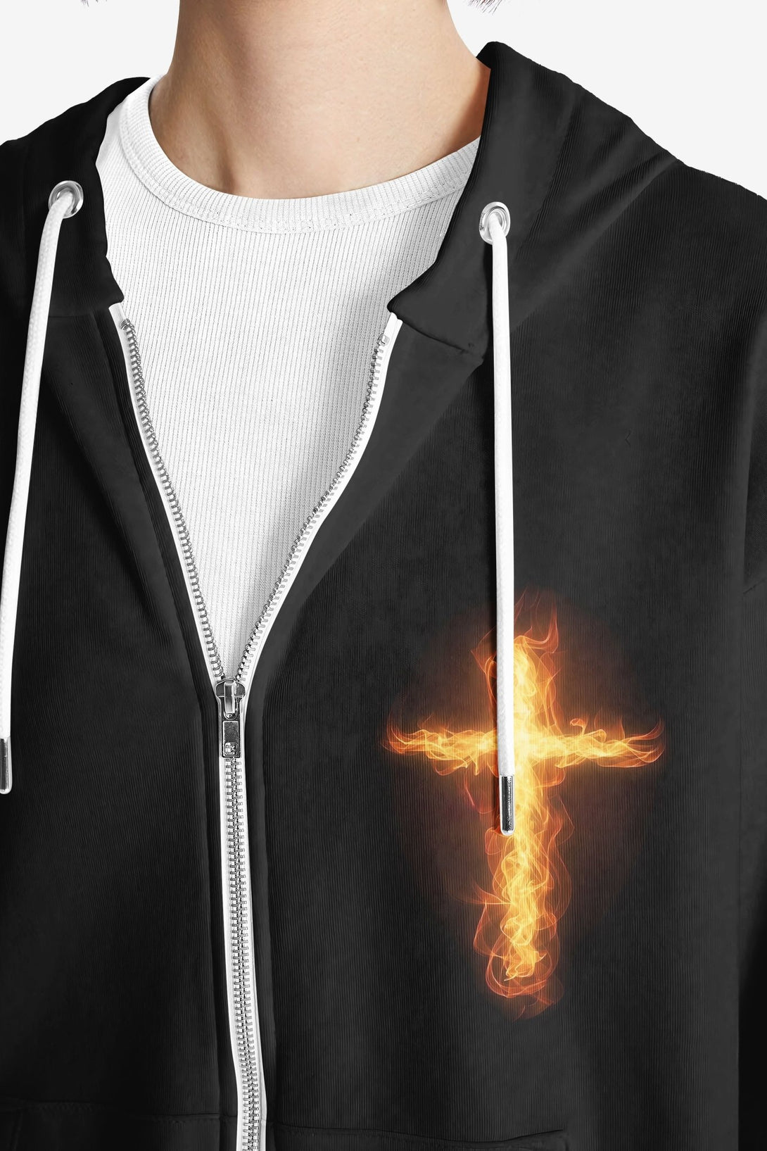 There's No Greater Love Than This All Over Print Zip Hoodie - Christ Color