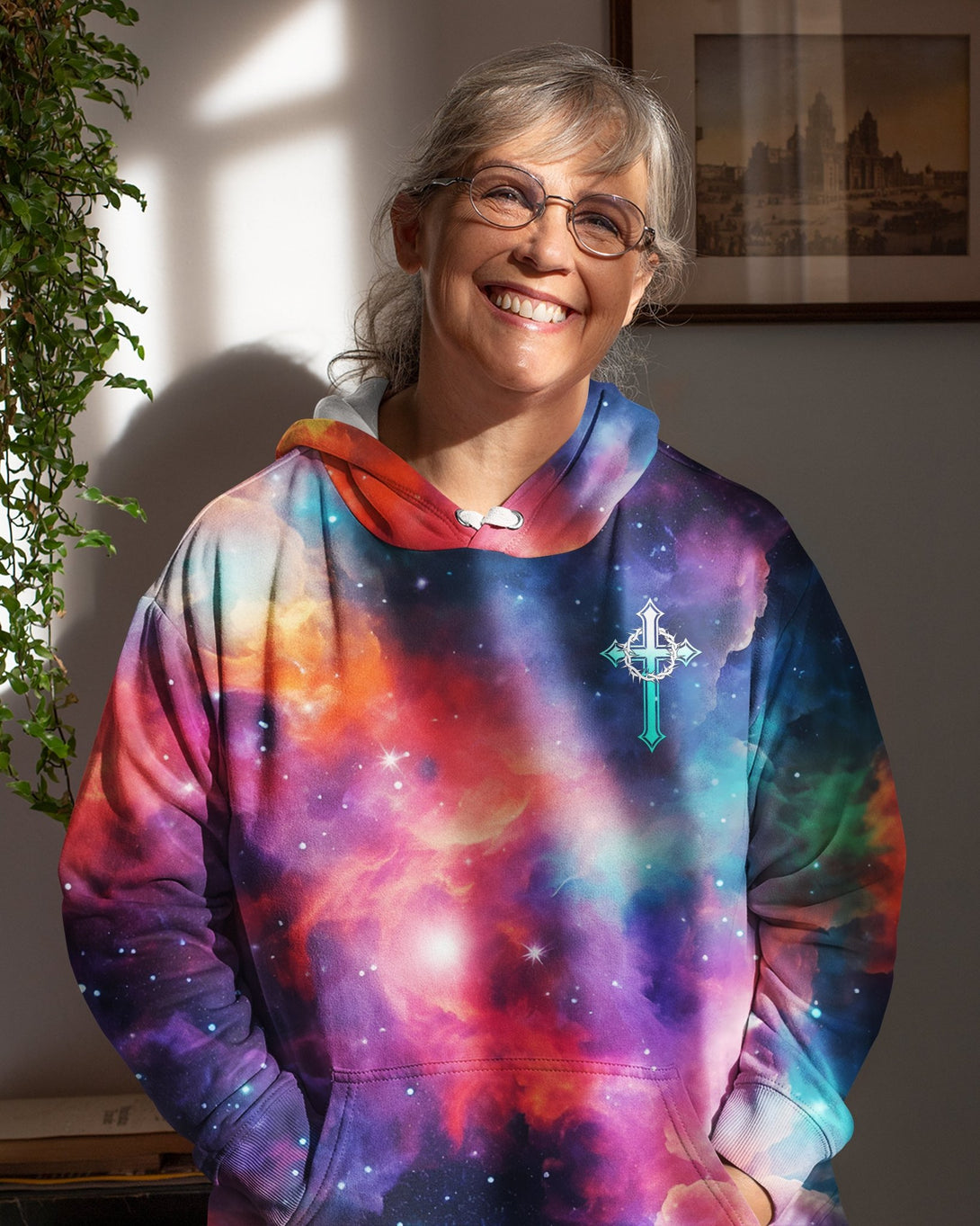 They Will Soar On Wings Like Eagles All Over Print Hoodie - Christ Color