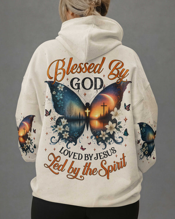 Blessed By God Loved By Jesus Led By The Spirit Hoodie